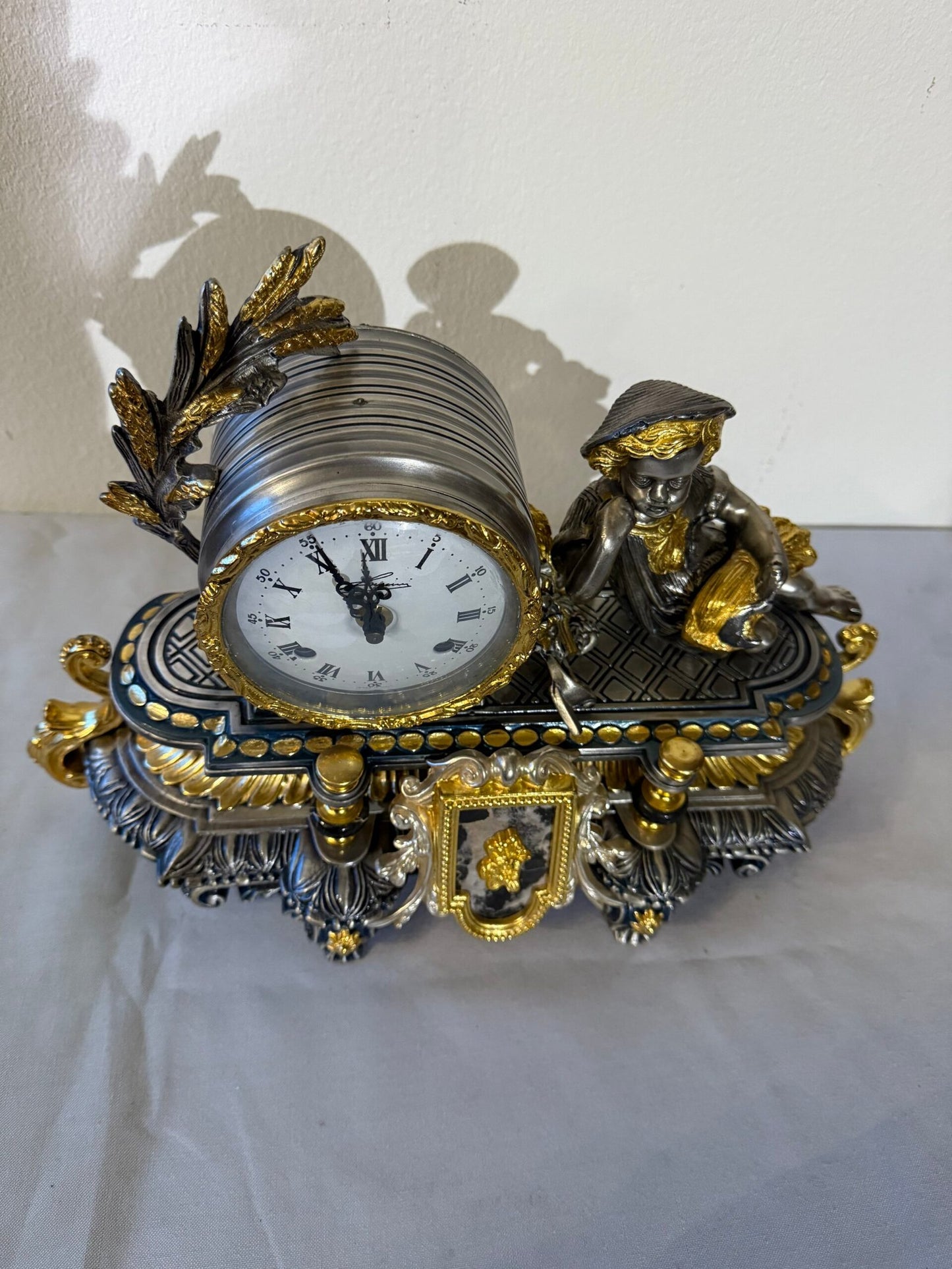 orologio da tavolo "Opulenza Bicolore"