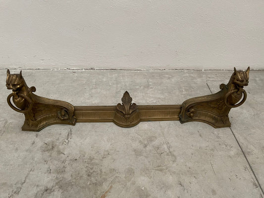 Antico Bracket da Parete in Bronzo con Motivo di Felini - Pezzo Decorativo Architettonico