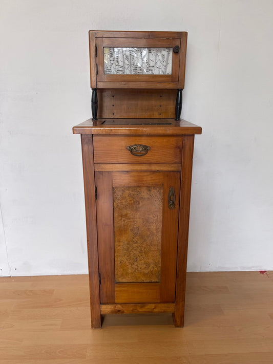 Mobiletto credenza con alzata in legno massello