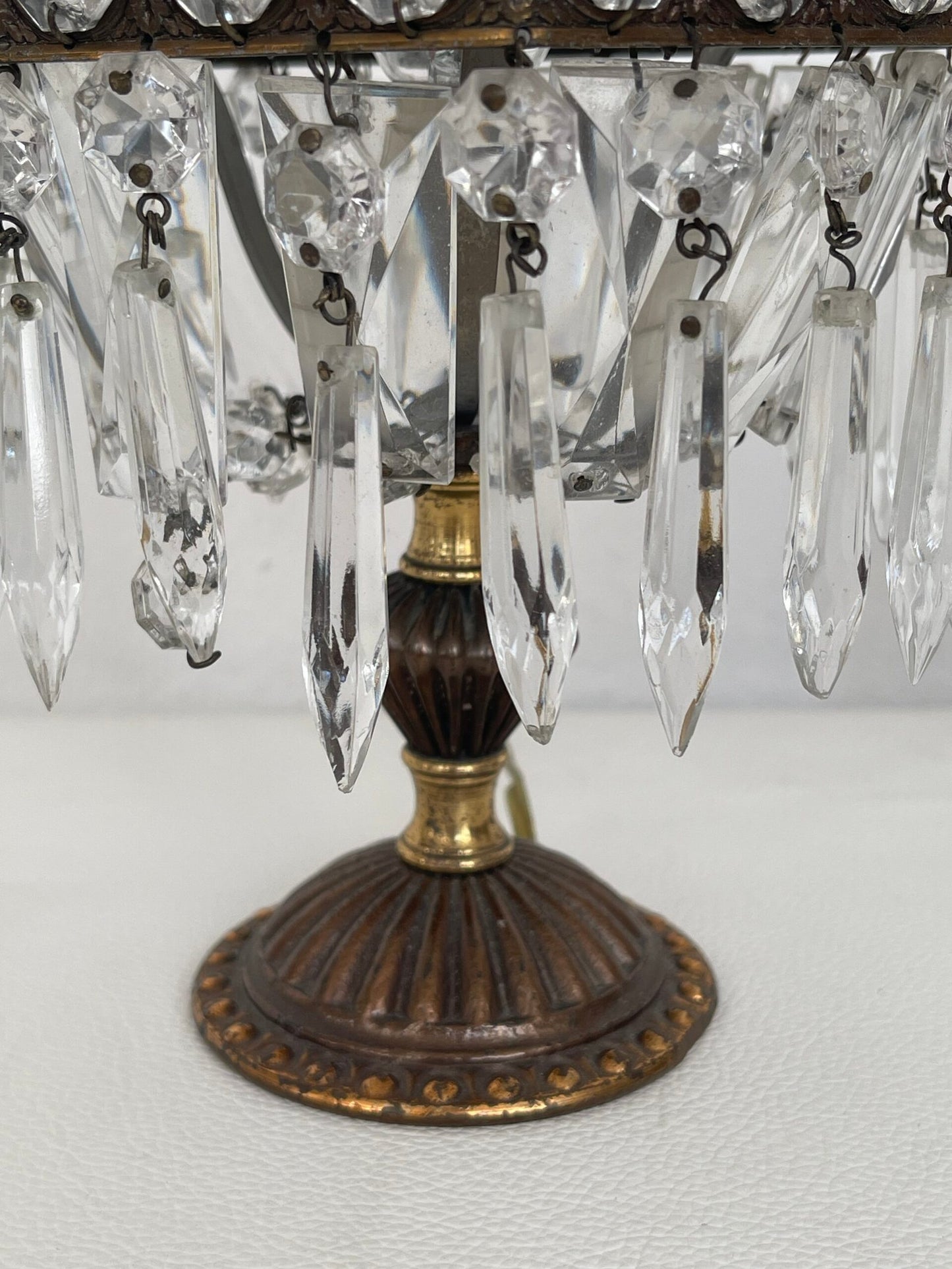 Coppia di lampade in stile classico con Cristalli - Eleganza e Raffinatezza