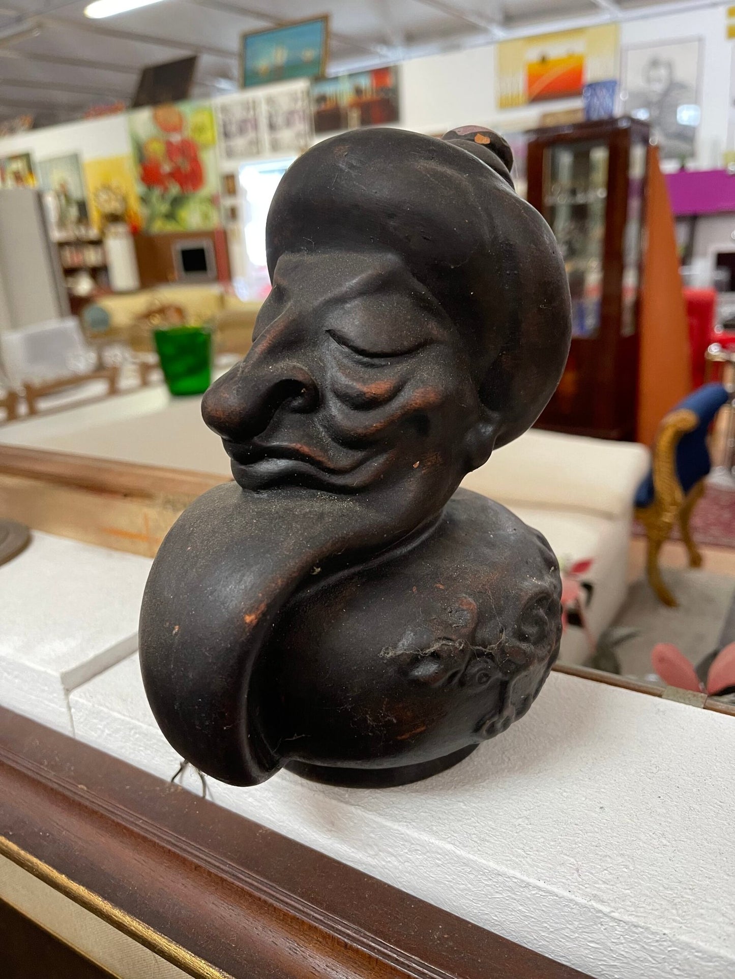 Scultura Rituale a Due Volti (Tipo Elegua)