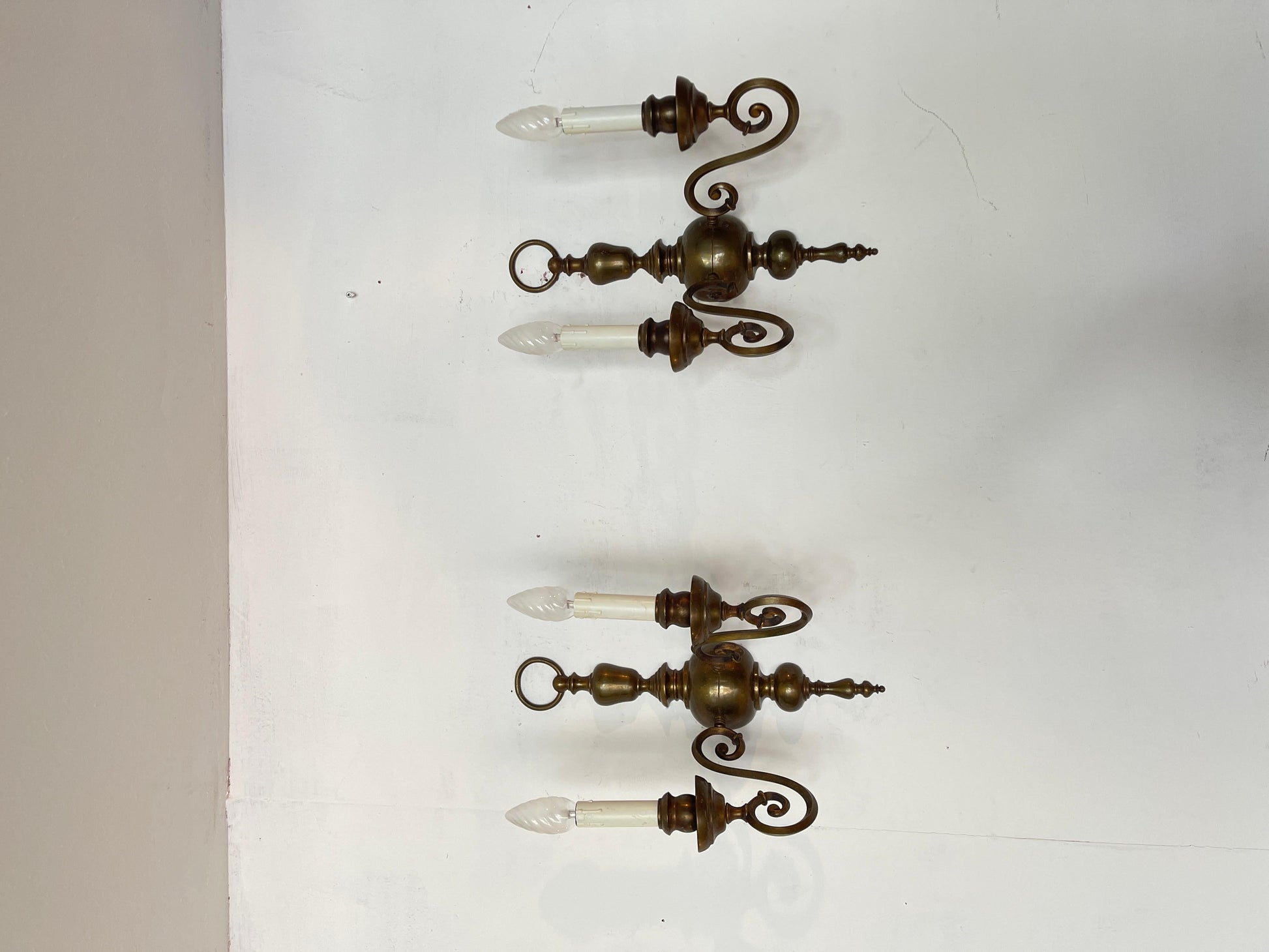 Coppia applique in bronzo anni '60 italian