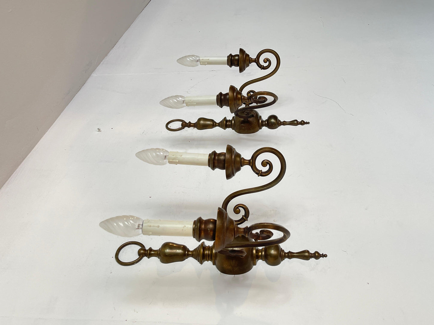 Coppia applique in bronzo anni '60 italian