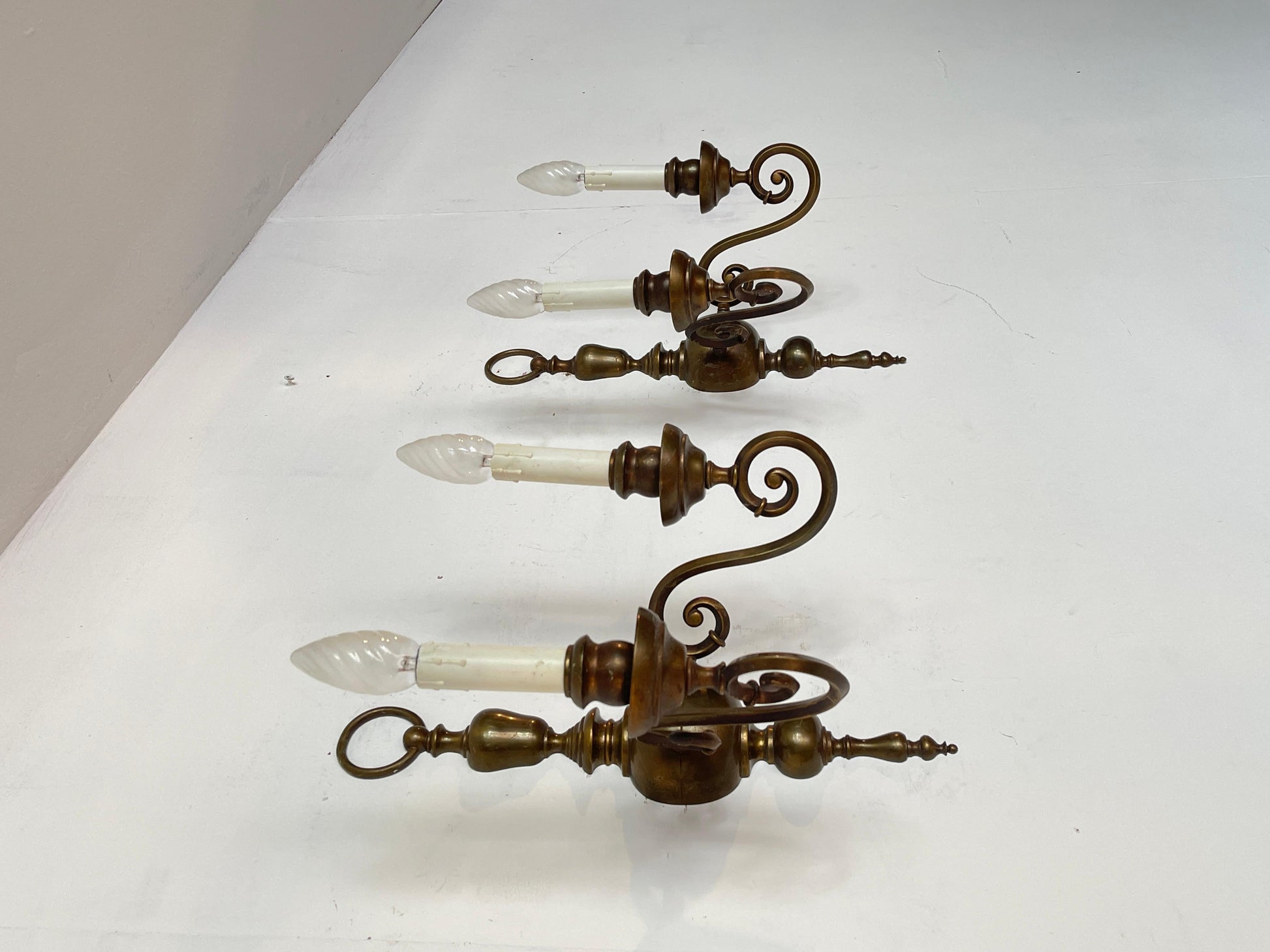 Coppia applique in bronzo anni '60 italian