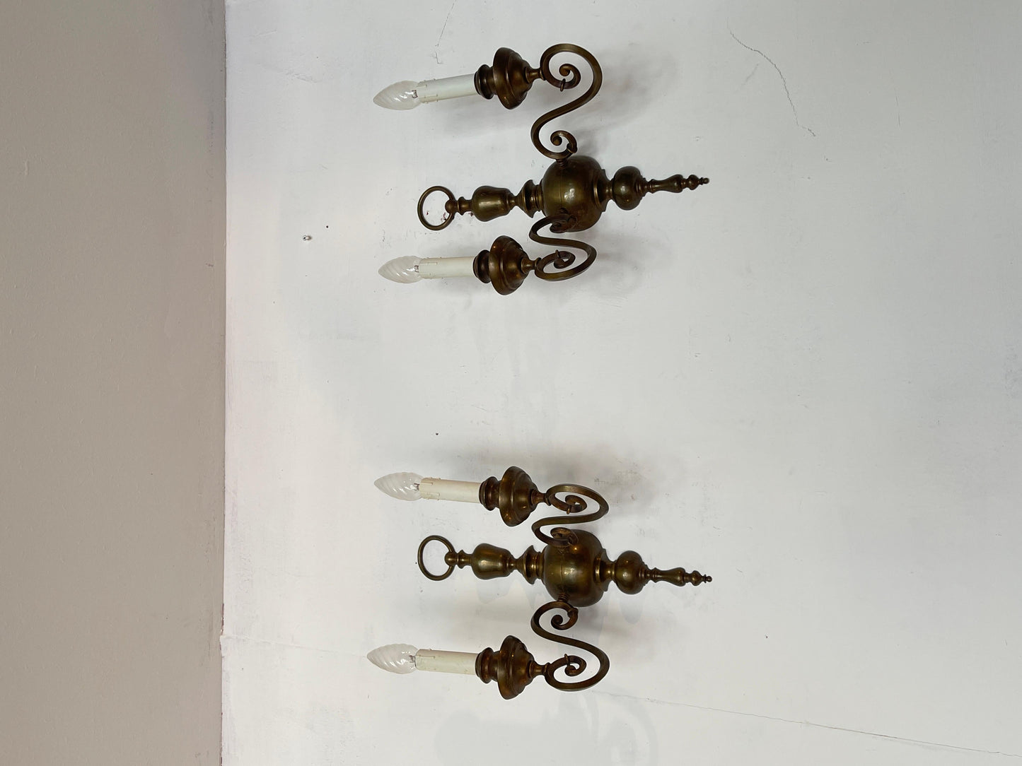 Coppia applique in bronzo anni '60 italian