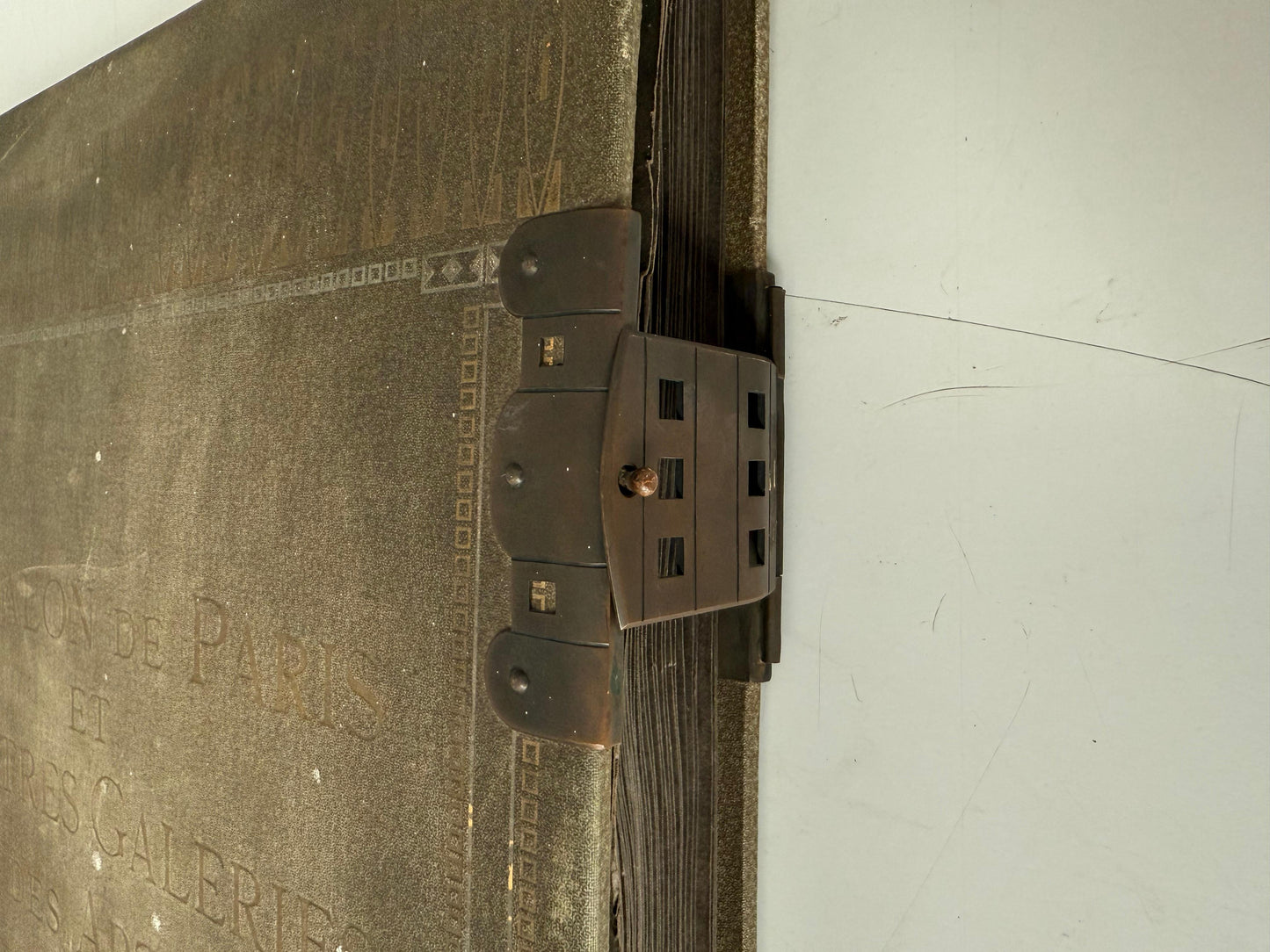 Libro antico collezione di foto e ritratti francese XIX secolo