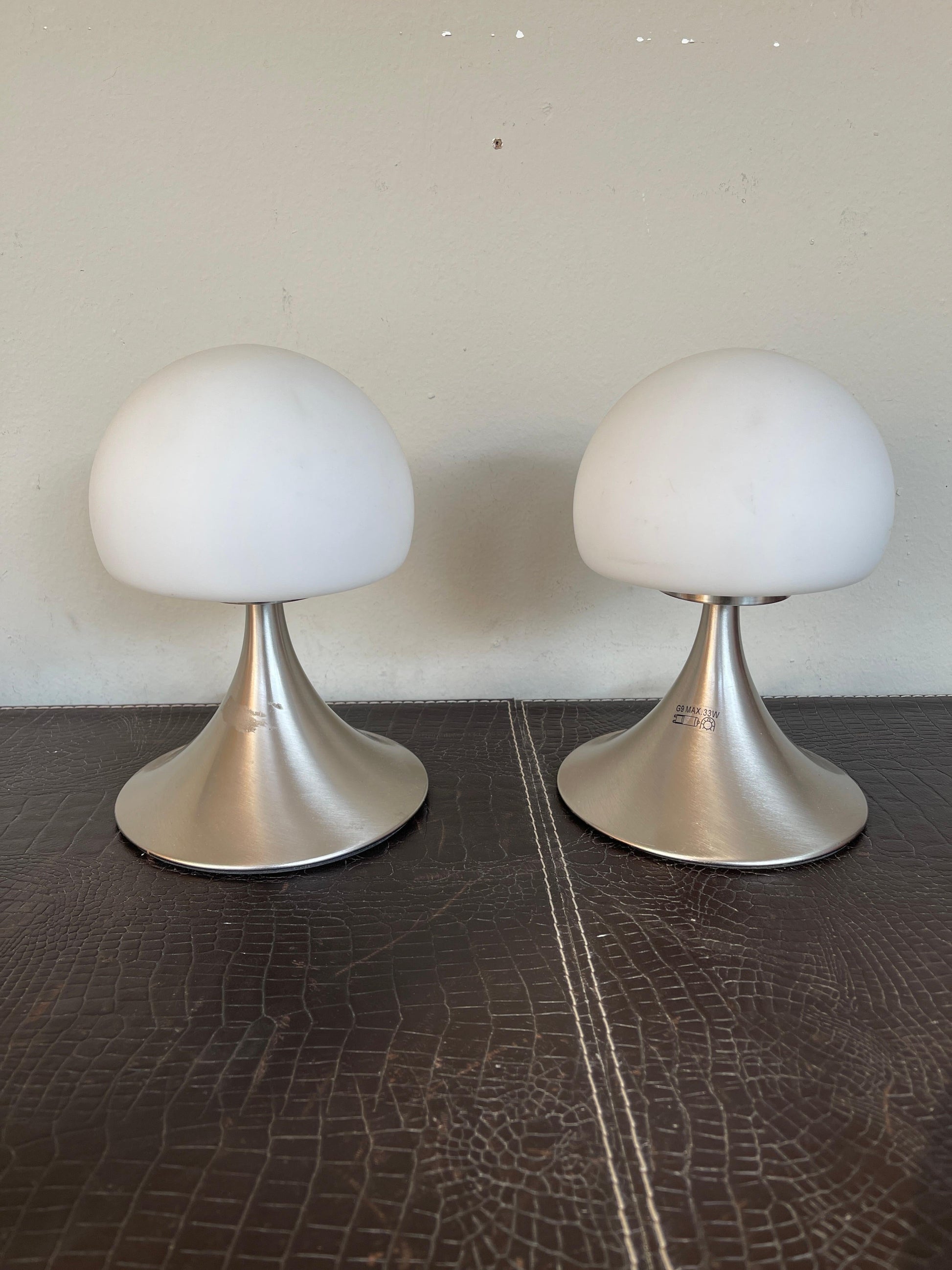 Coppia di lampade a fungo di design italiano degli anni '90