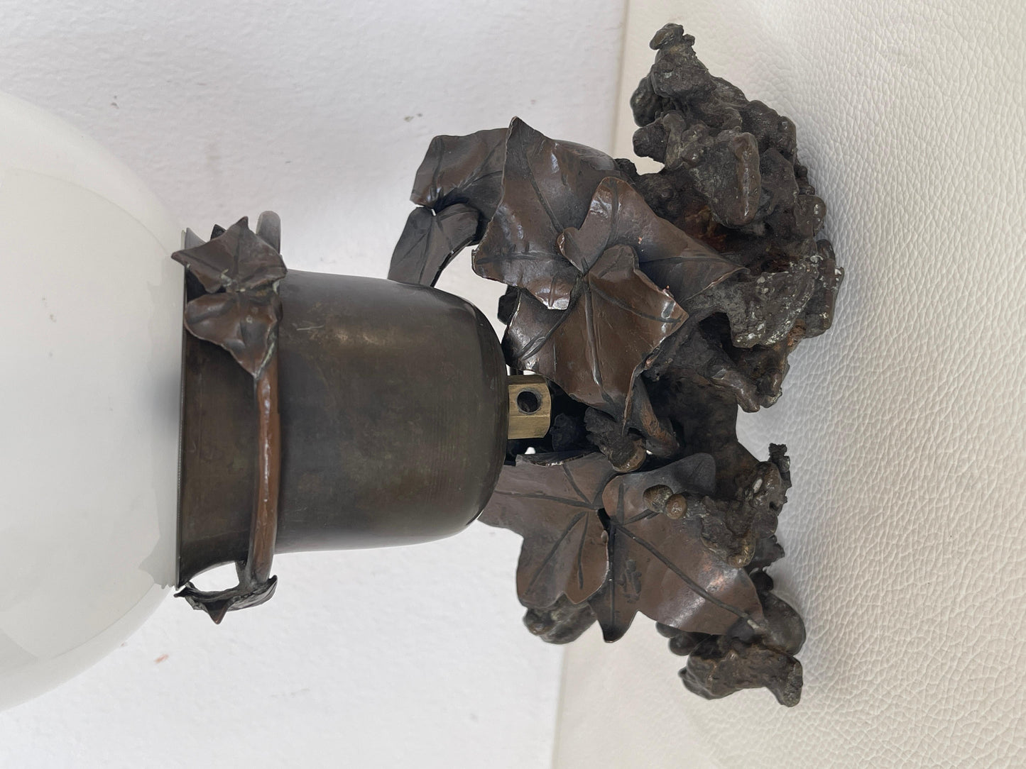 Lampada da comodino Moon in stile ArtDeco degli anni '50, italiana