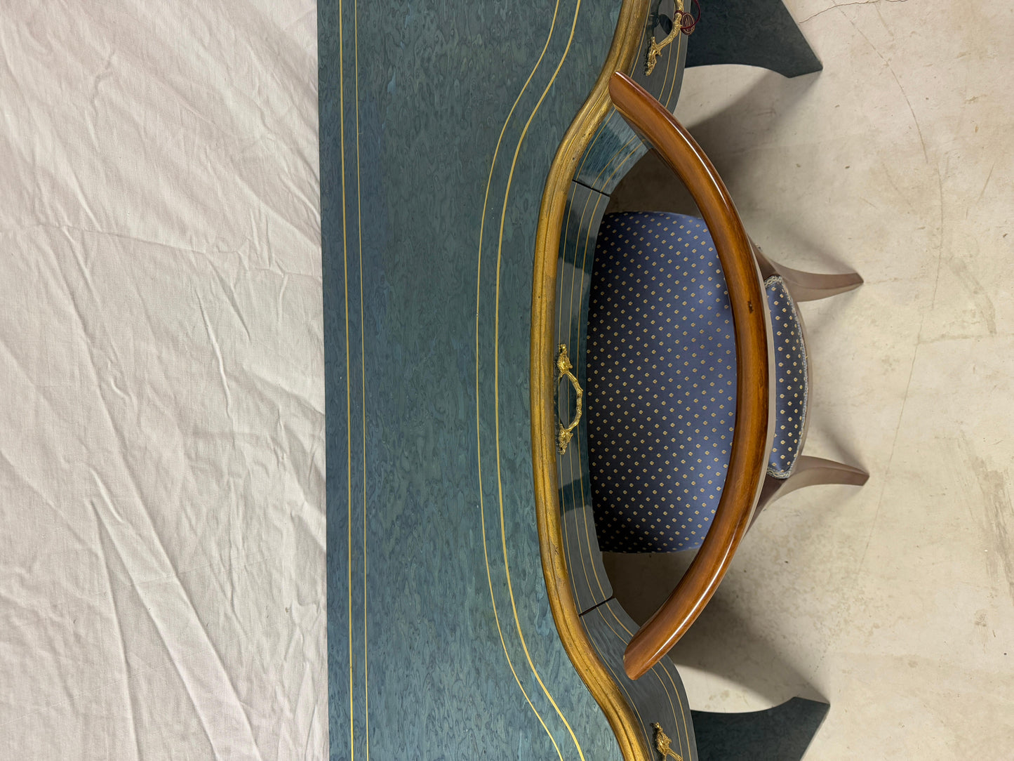 Console, scrivania con sedia in classico stile italiano anni '90