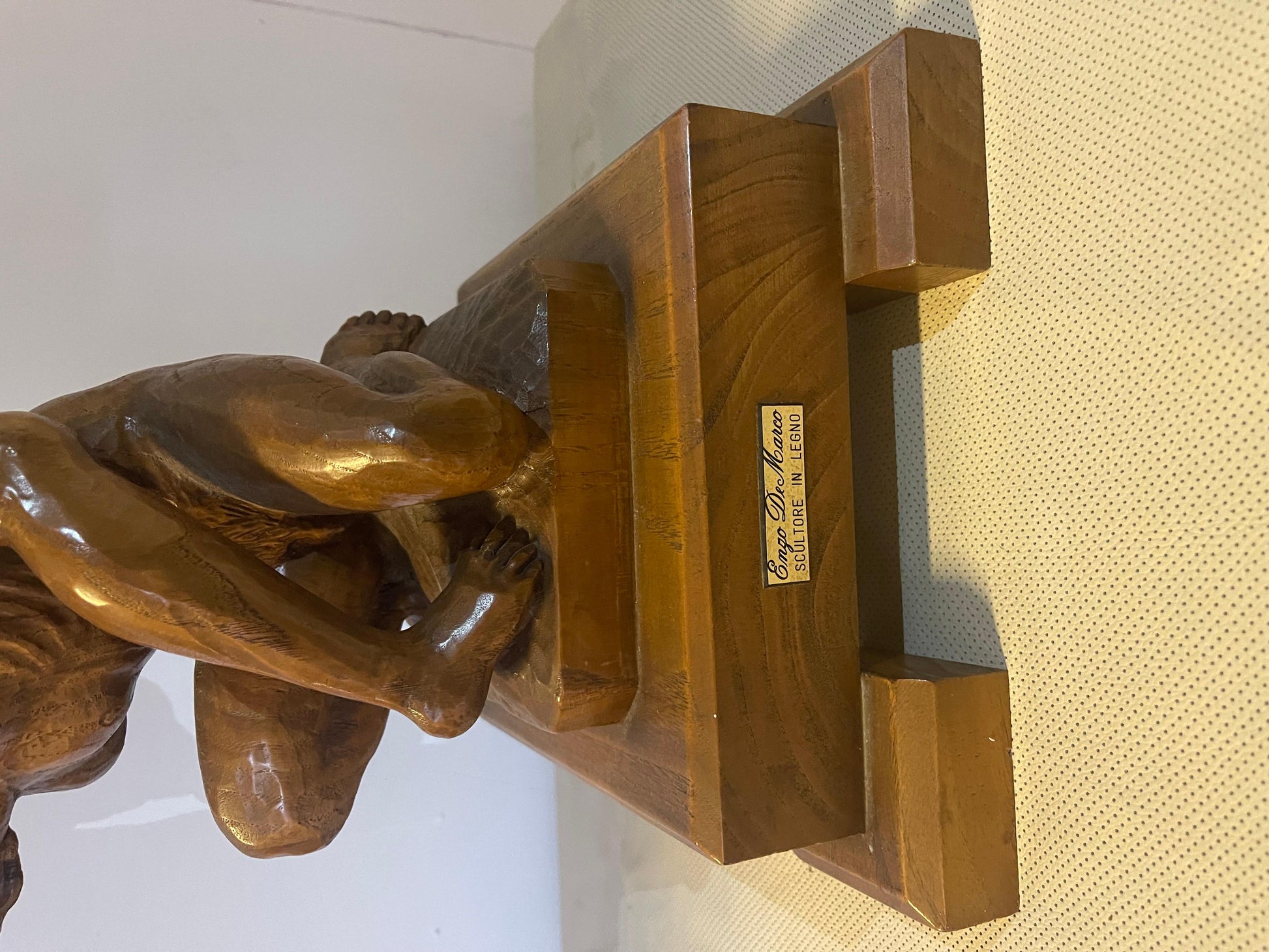 Escultura sopramobile in legno "Enzo di Marco", siglo XX