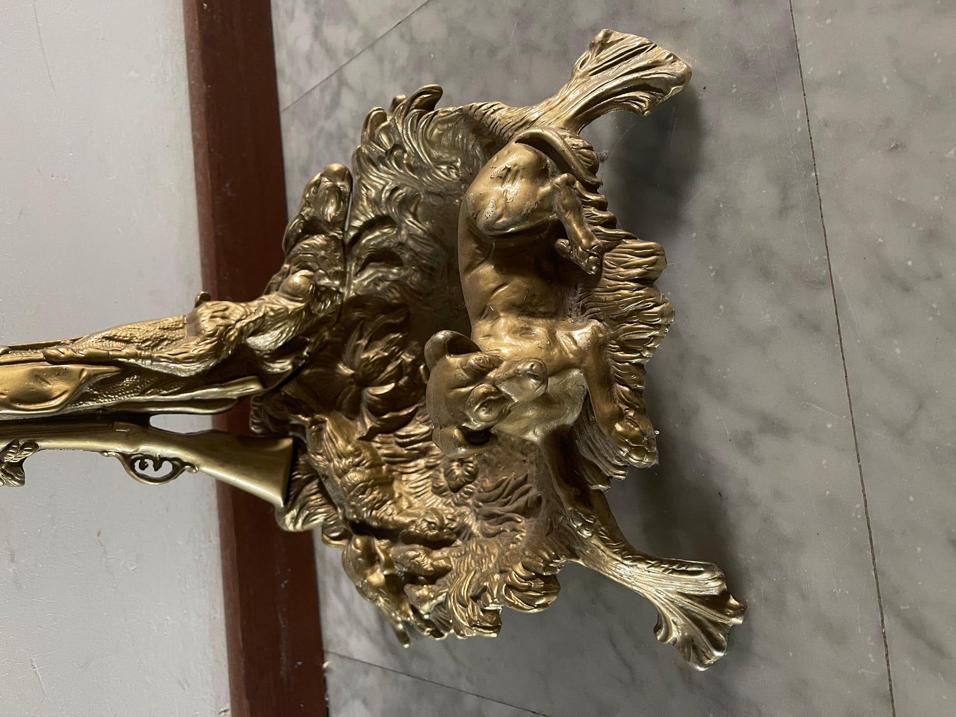 Portaombrelli in bronzo vintage Art deco frances anni '70