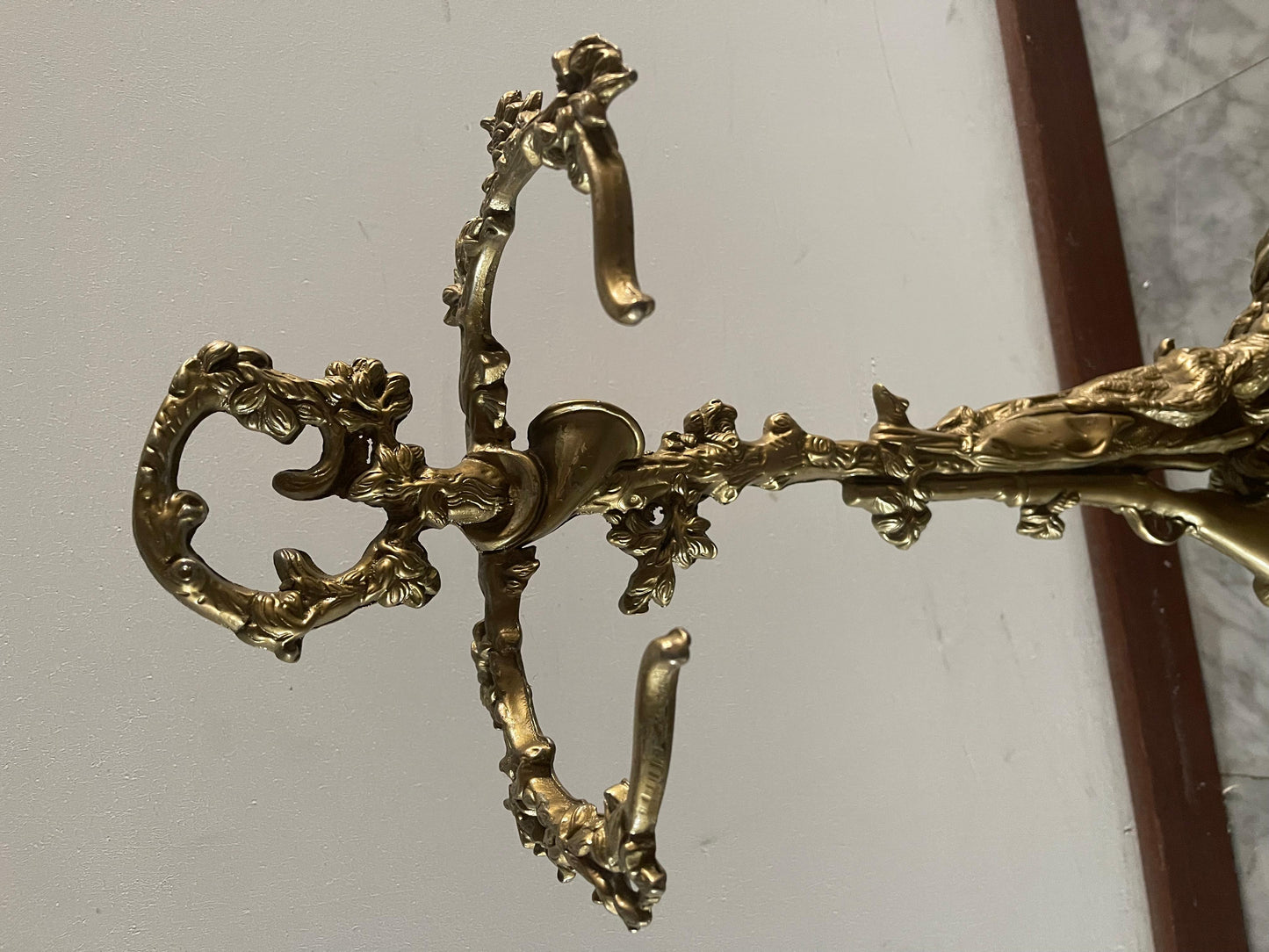 Portaombrelli in bronzo vintage Art deco frances anni '70