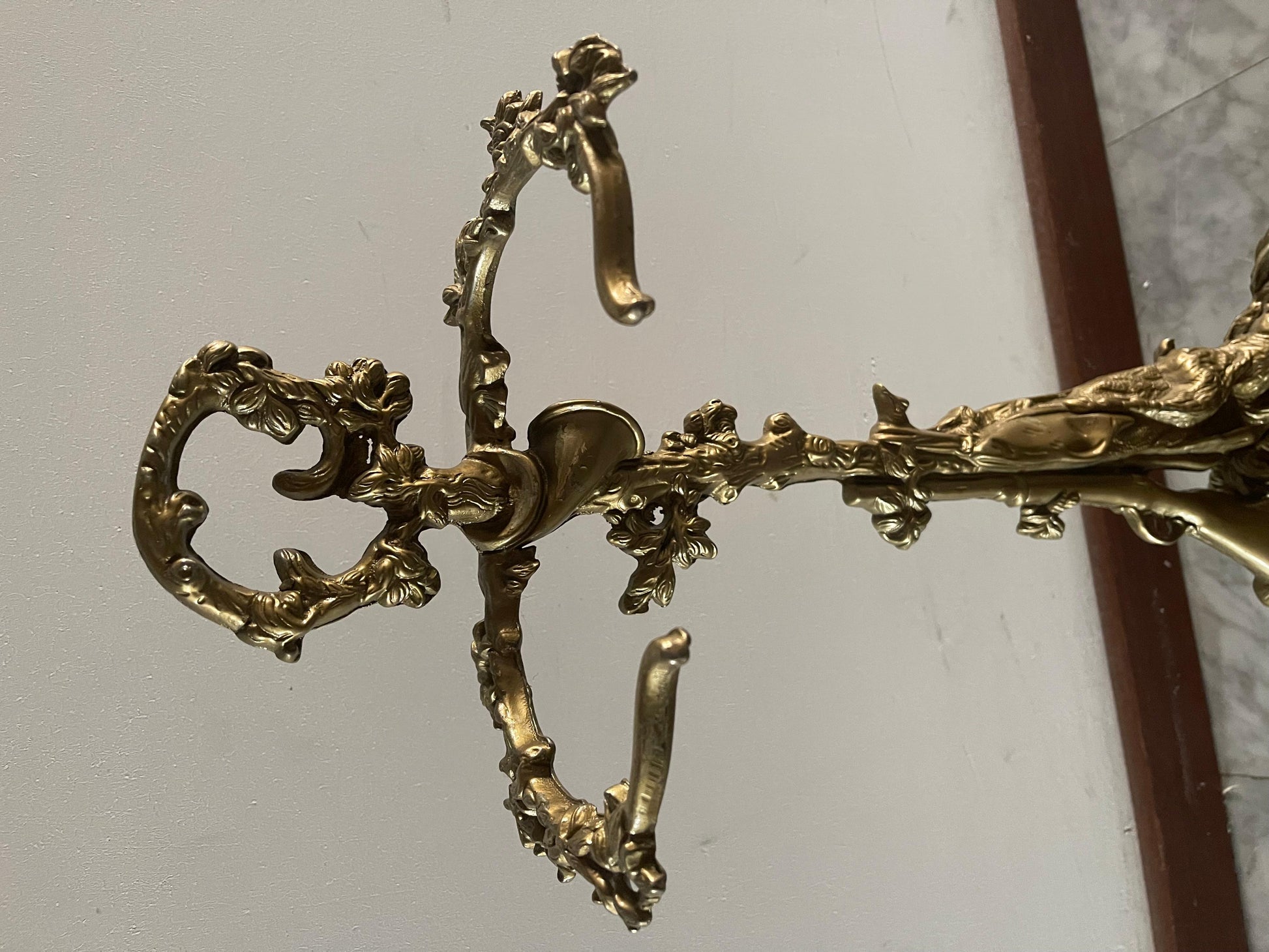 Portaombrelli in bronzo vintage Art deco frances anni '70