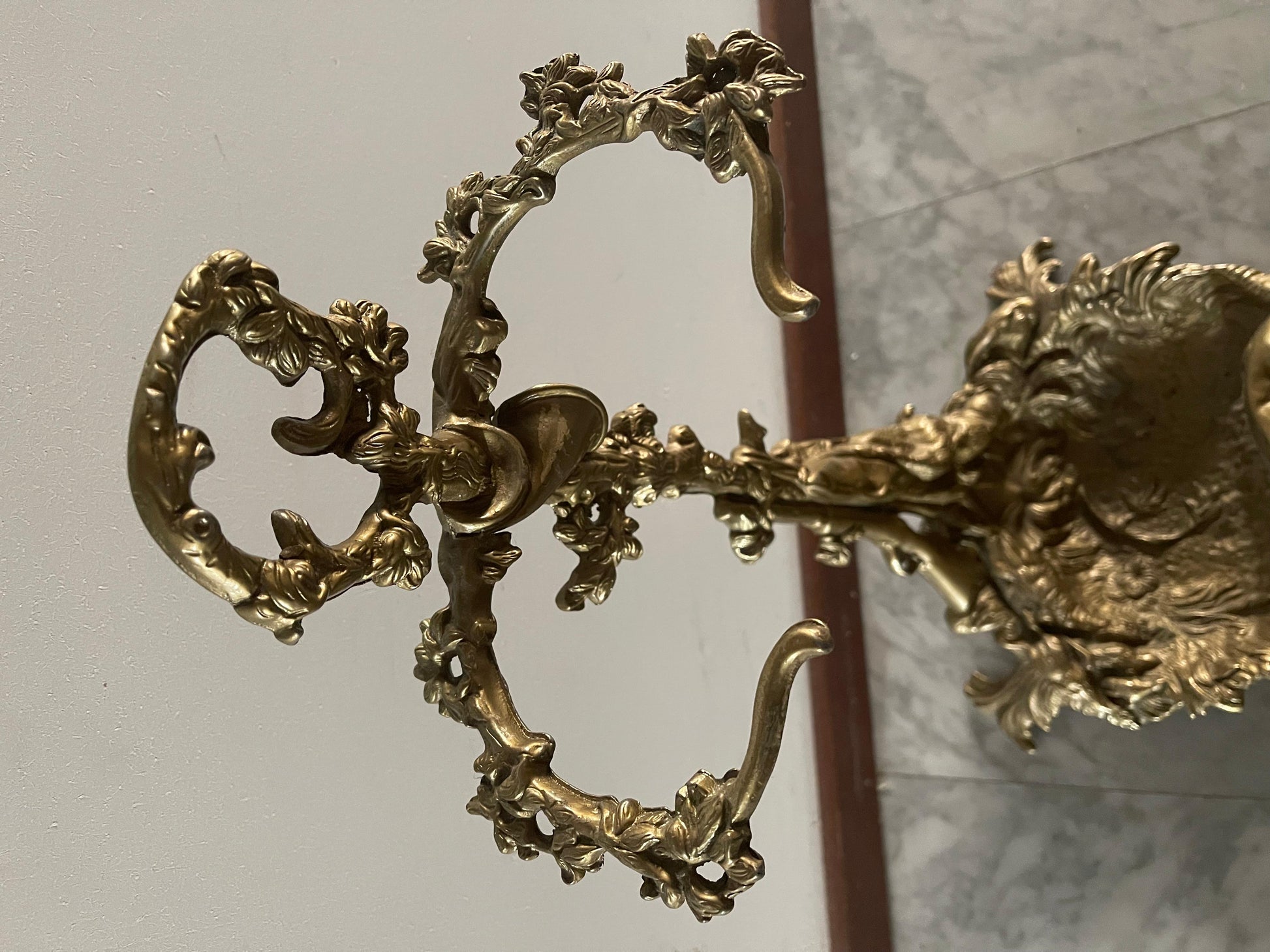 Portaombrelli in bronzo vintage Art deco frances anni '70