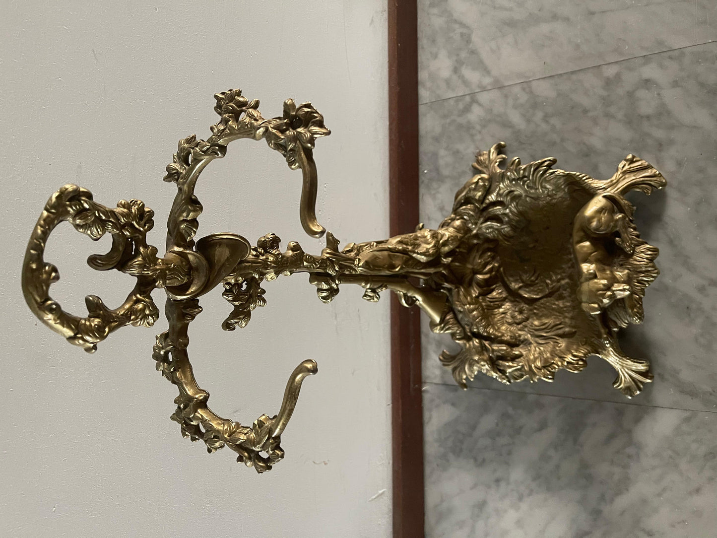 Portaombrelli in bronzo vintage Art deco frances anni '70