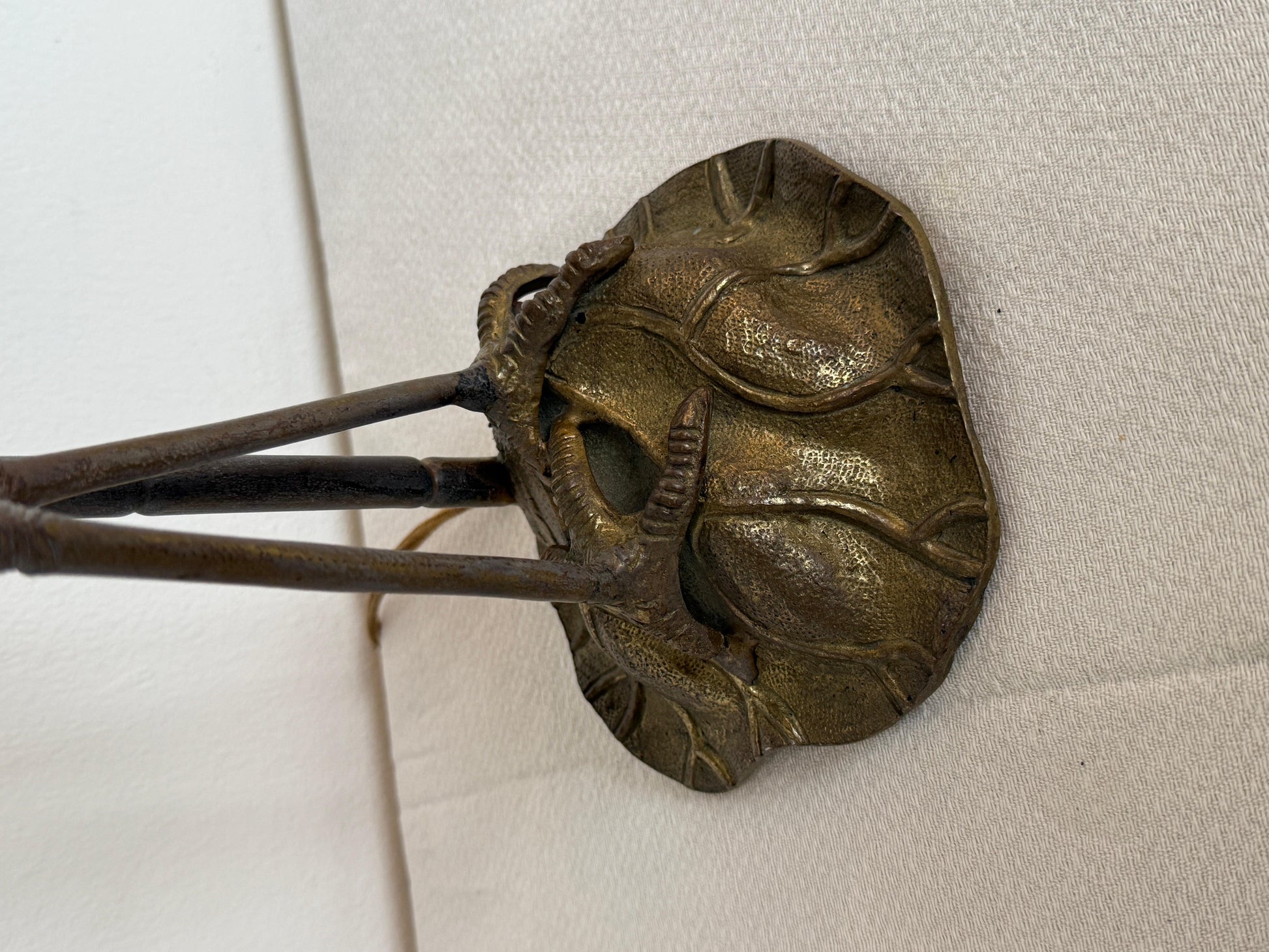 Lampada da tavolo stile Art Deco con base a forma di Airone, XX secolo