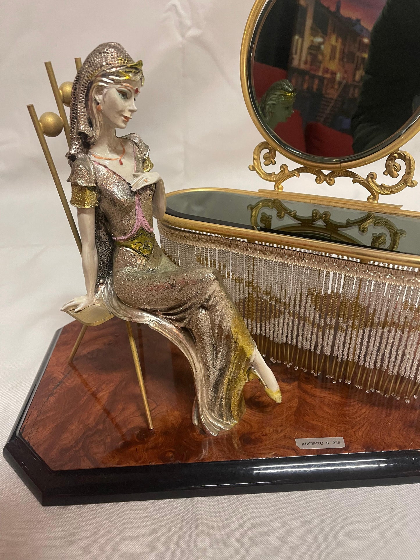 Bellisimo Oggetti vintage donna con specchi
