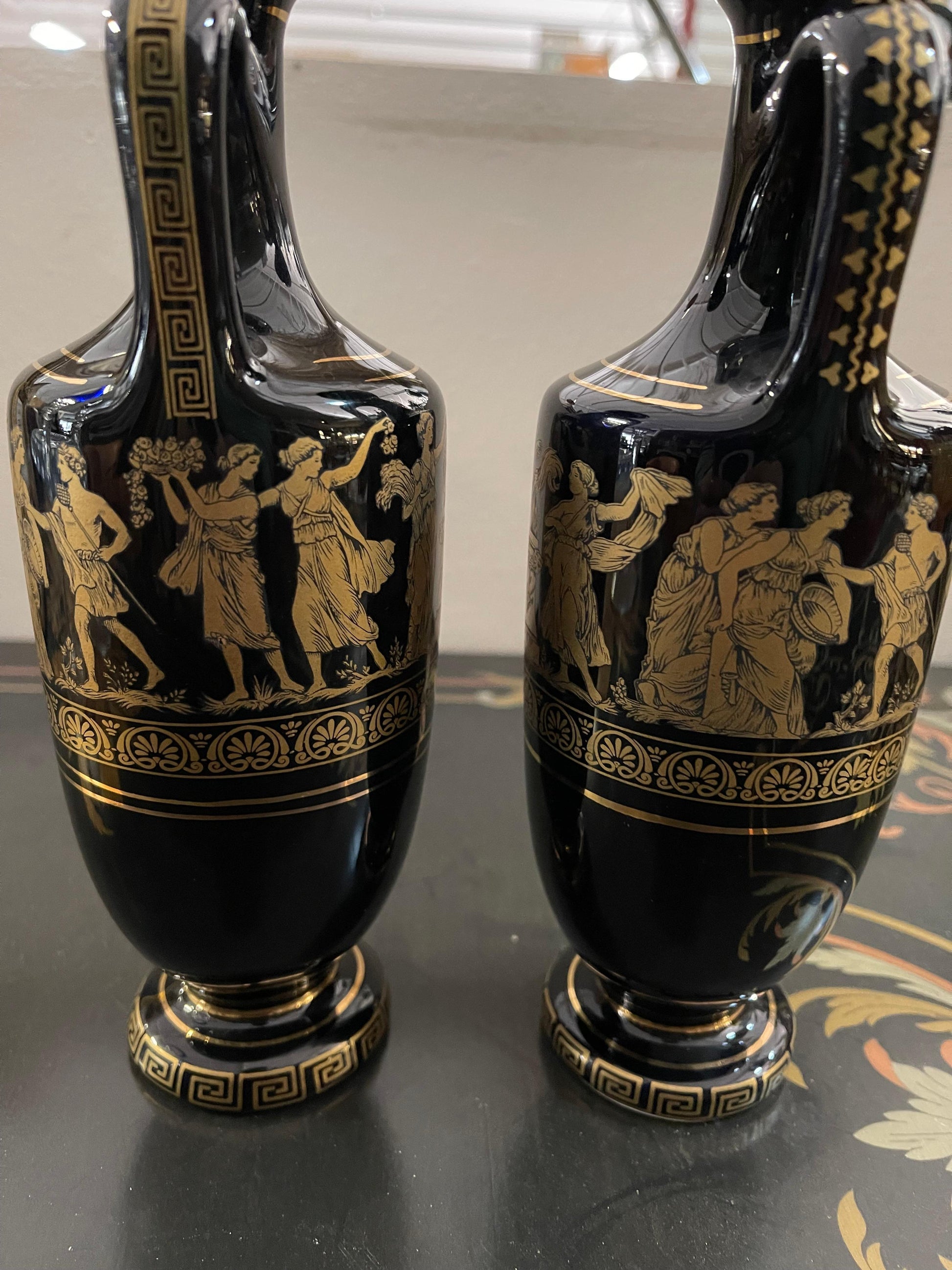 Set vaso centrotavola design vetro scuro murano vintage epoca anni '60