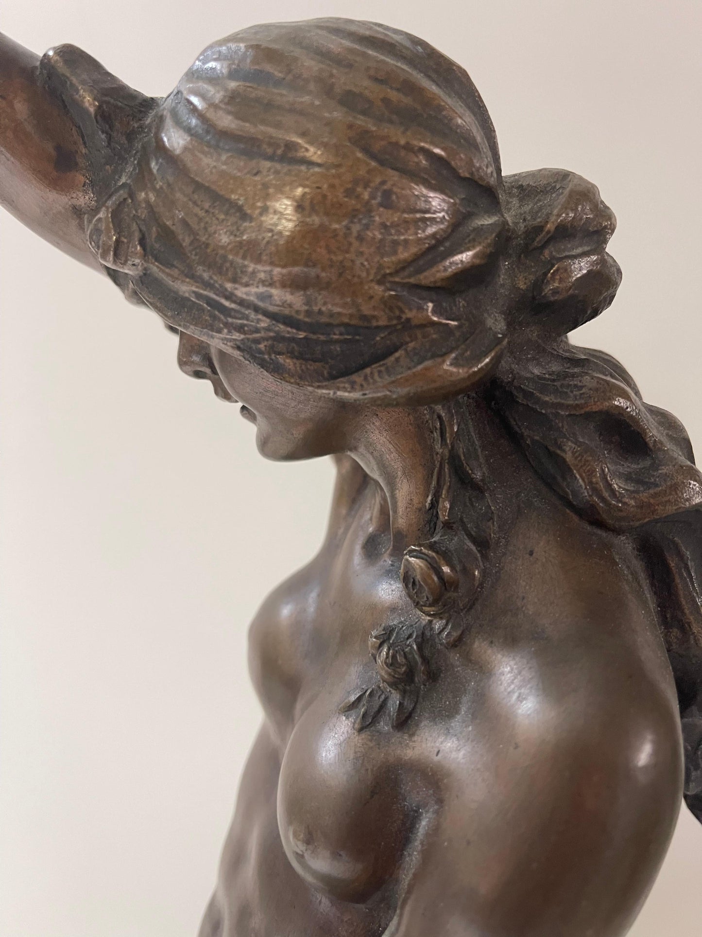 Bellisima Lampade statue donna bronzo anni 70