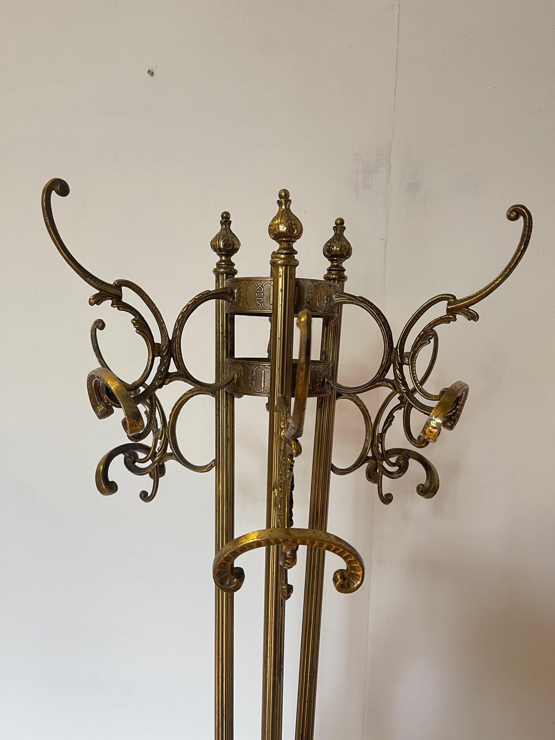 Raro Appendiabiti in ottone 1980