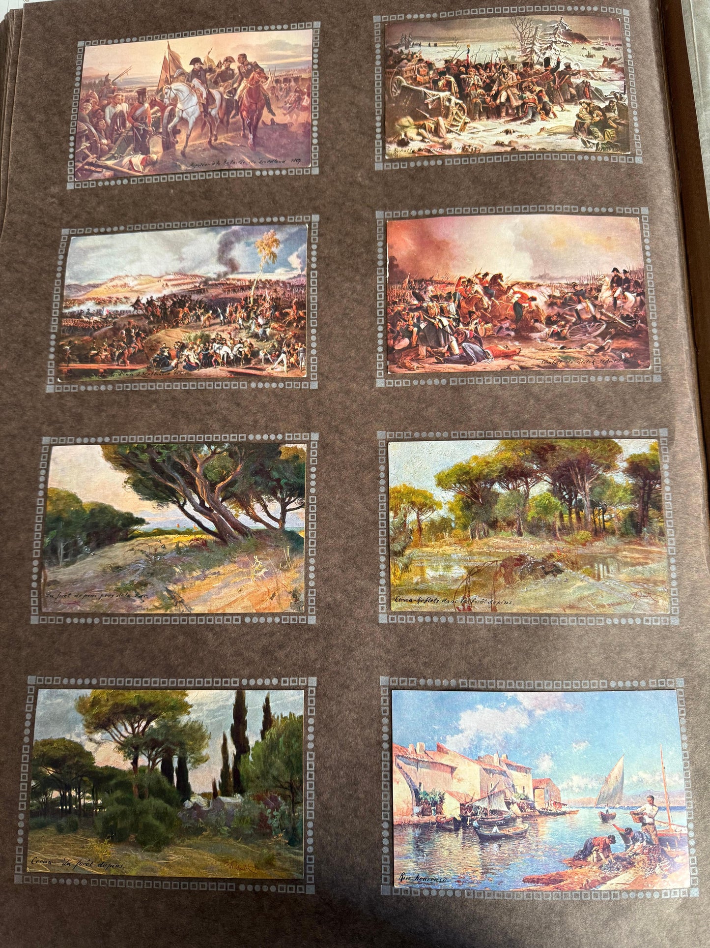 Libro antico collezione di foto e ritratti francese XIX secolo