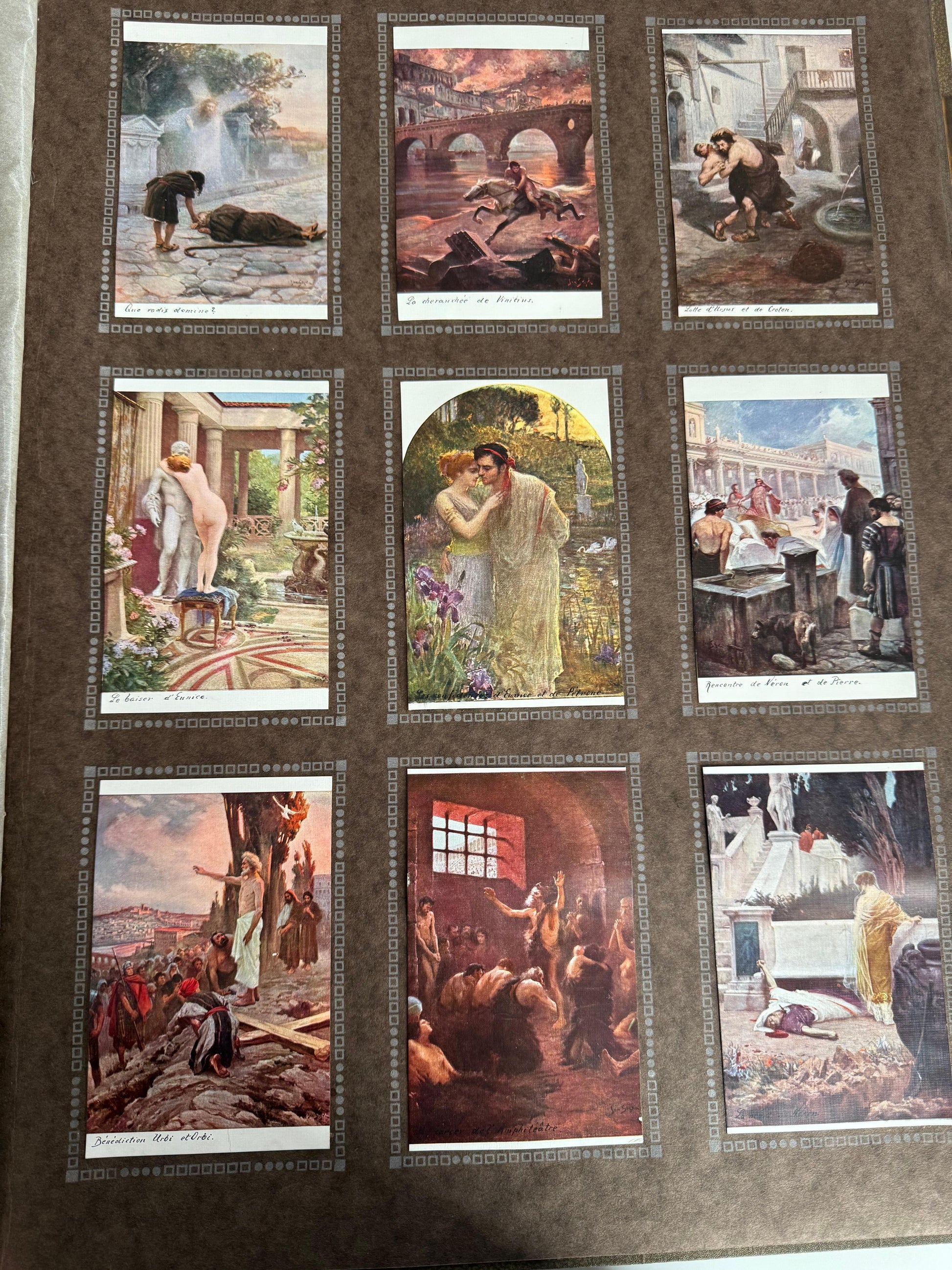 Libro antico collezione di foto e ritratti francese XIX secolo