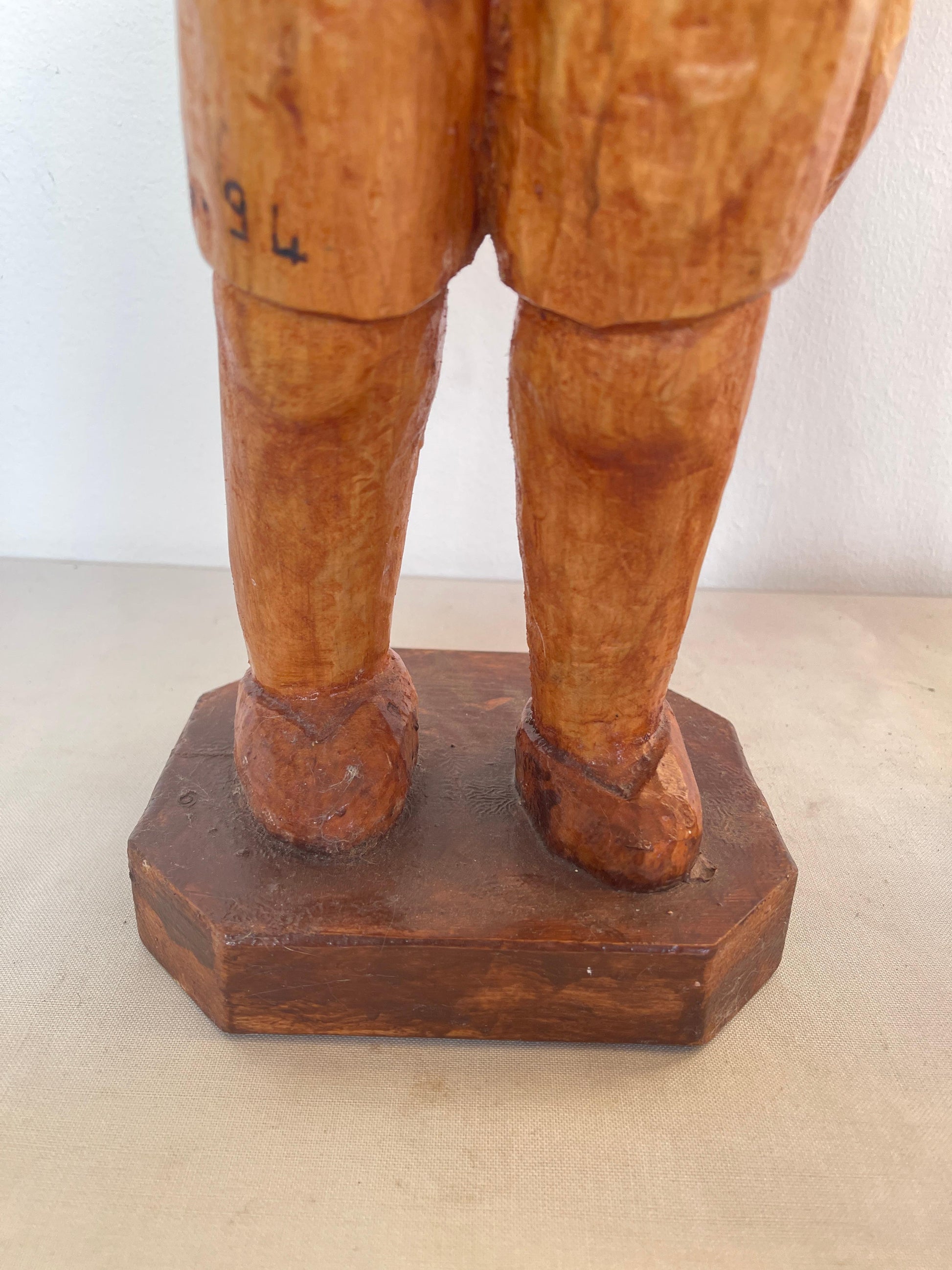 Antica scultura di coppia africana scolpita a mano anni '40