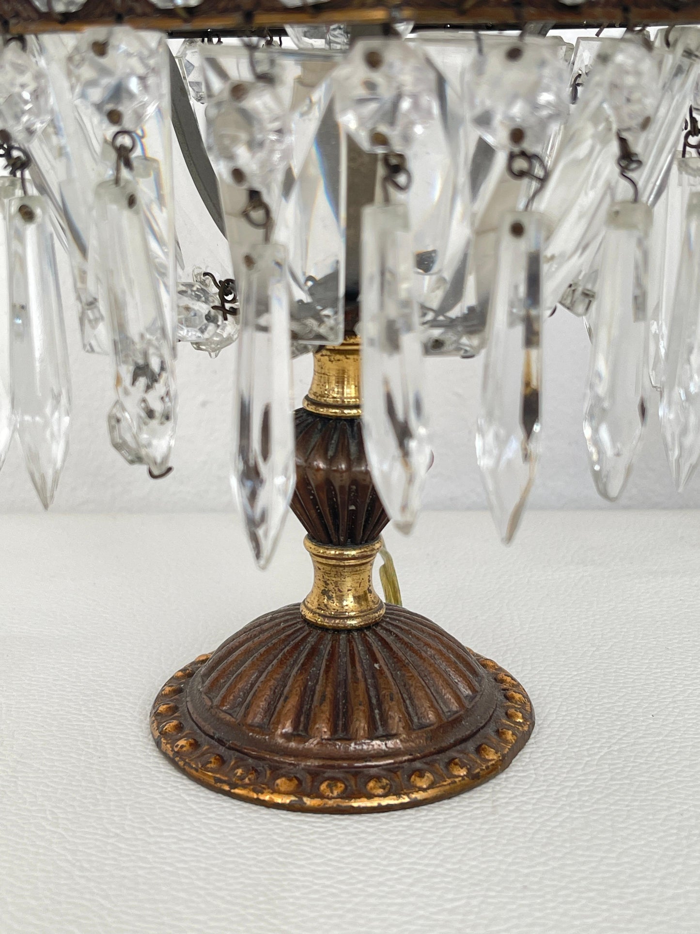 Coppia di Lampade in Stile Classico con Cristalli - Eleganza e Raffinatezza