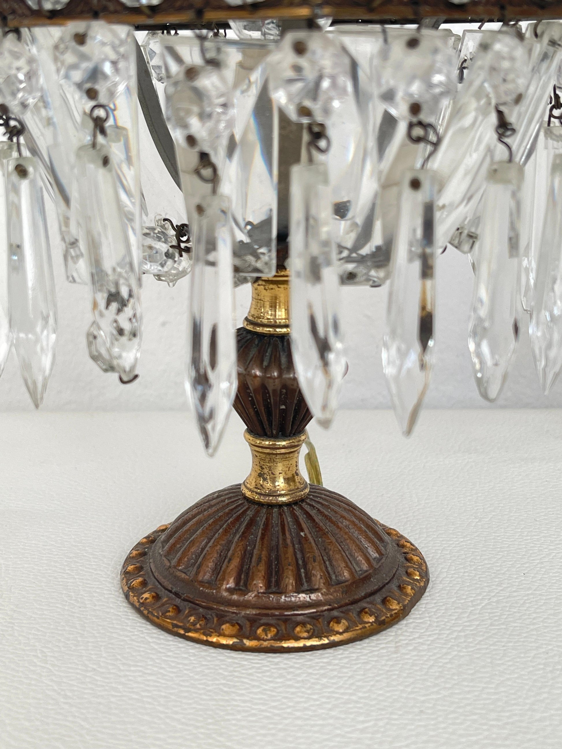 Coppia di Lampade in Stile Classico con Cristalli - Eleganza e Raffinatezza