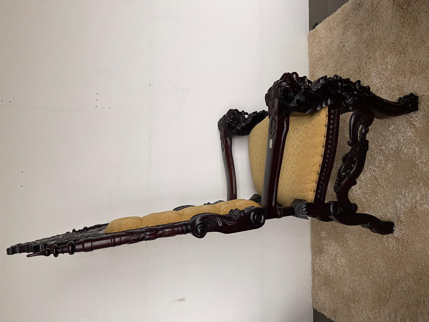 Grande trono lion king italiano stile dark poltrone reale del secolo XX