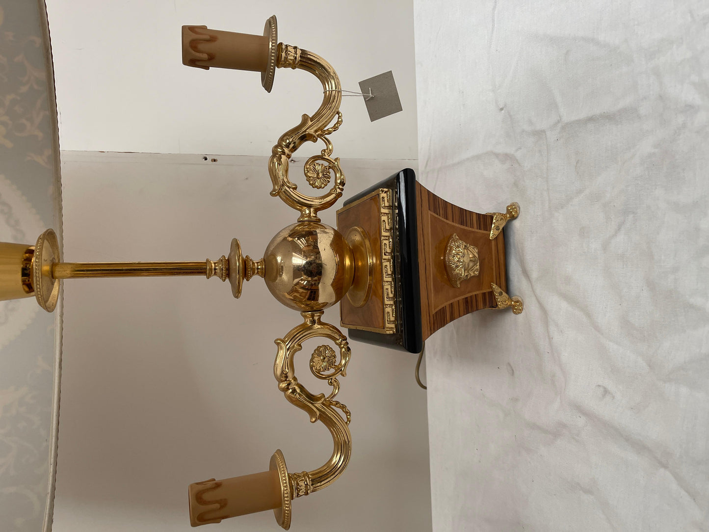 Lampada da tavolo stile francese versailles età dell'oro anni '60