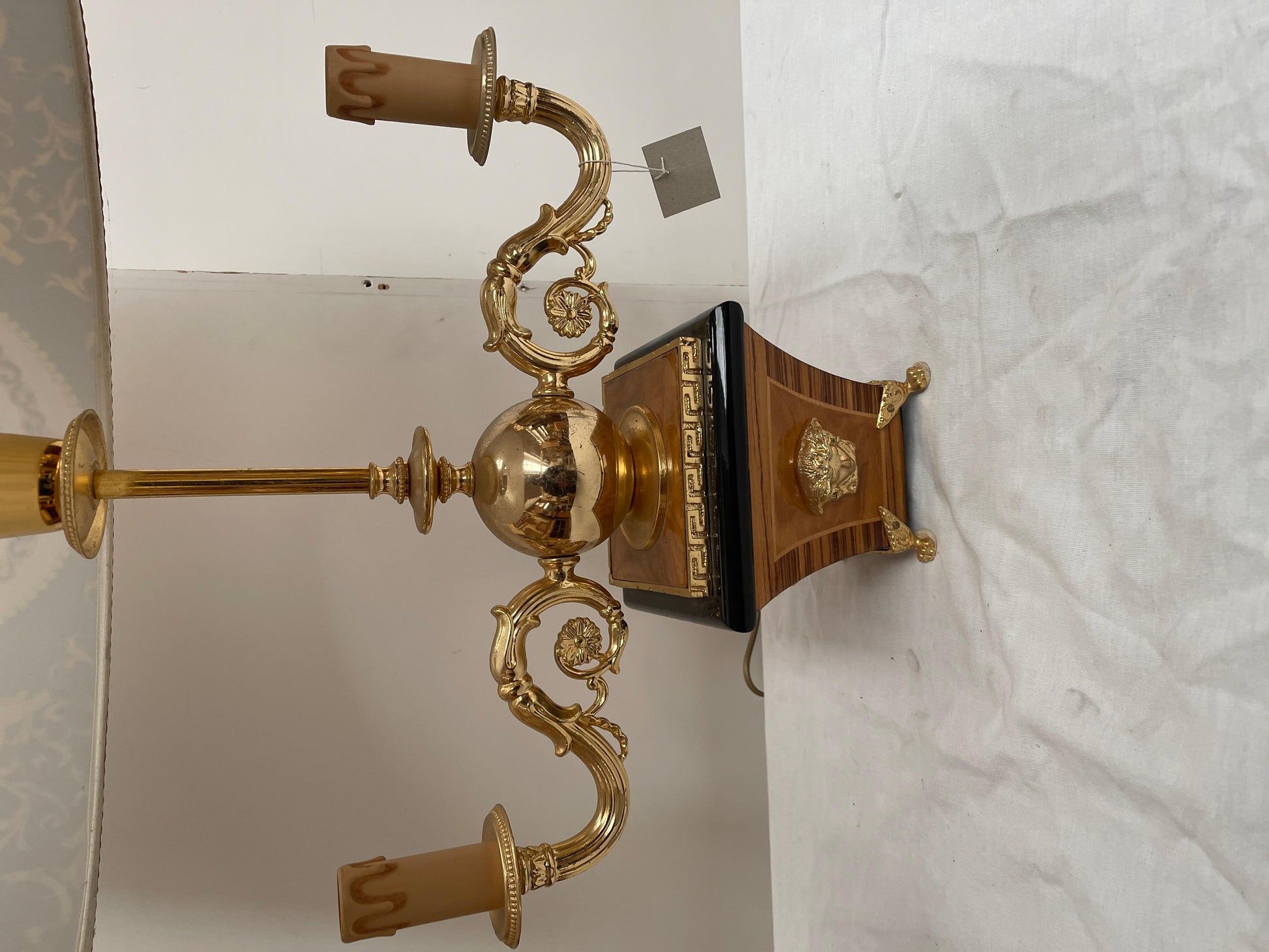 Lampada da tavolo stile francese versailles età dell'oro anni '60
