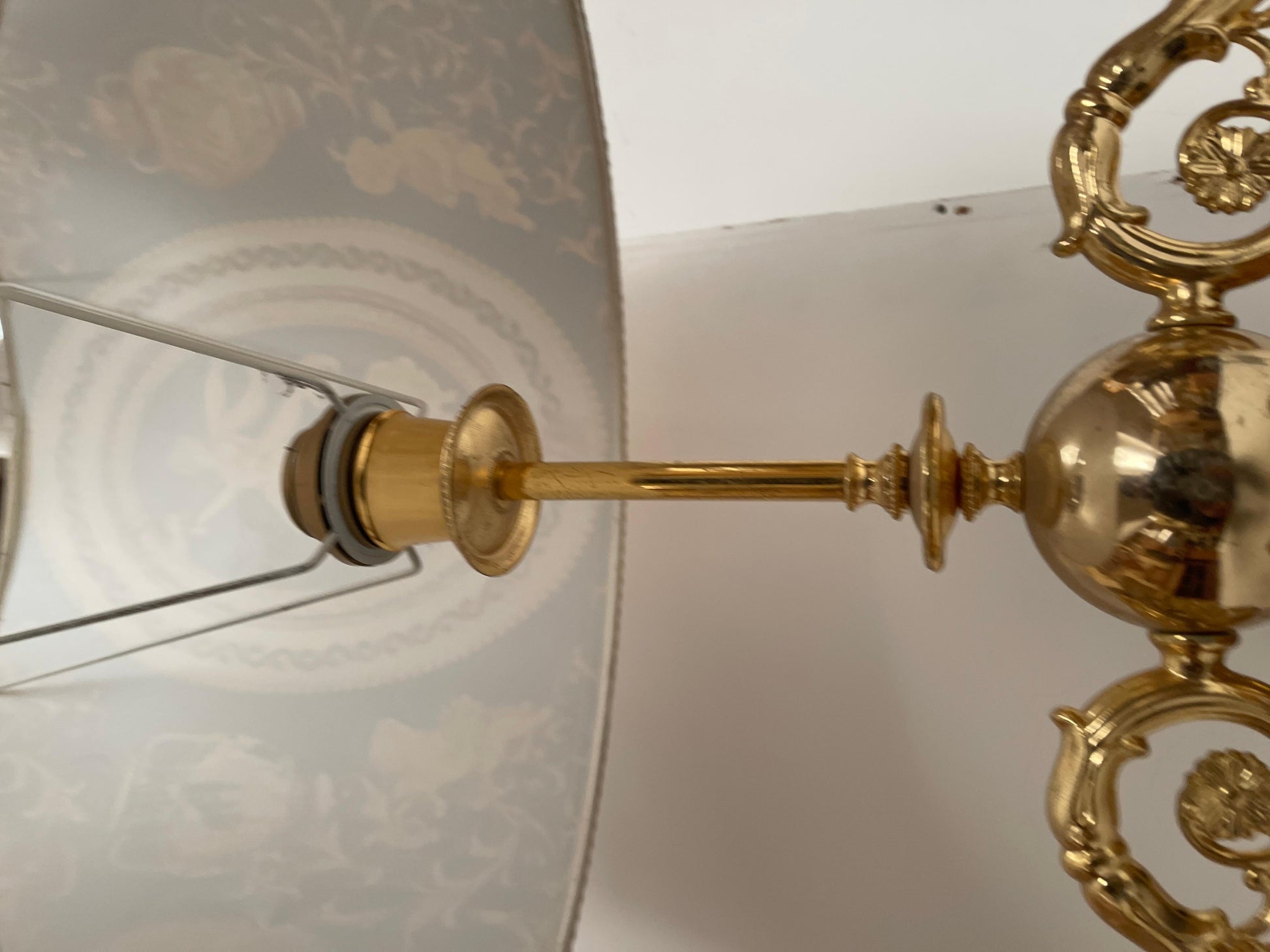 Lampada da tavolo stile francese versailles età dell'oro anni '60