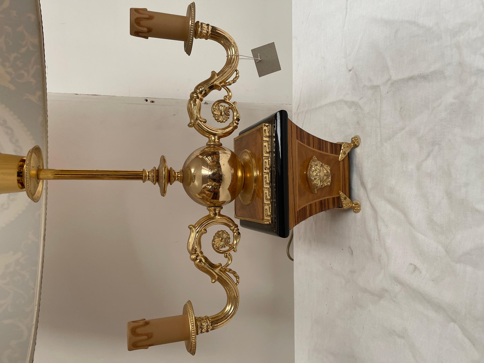 Lampada da tavolo stile francese versailles età dell'oro anni '60