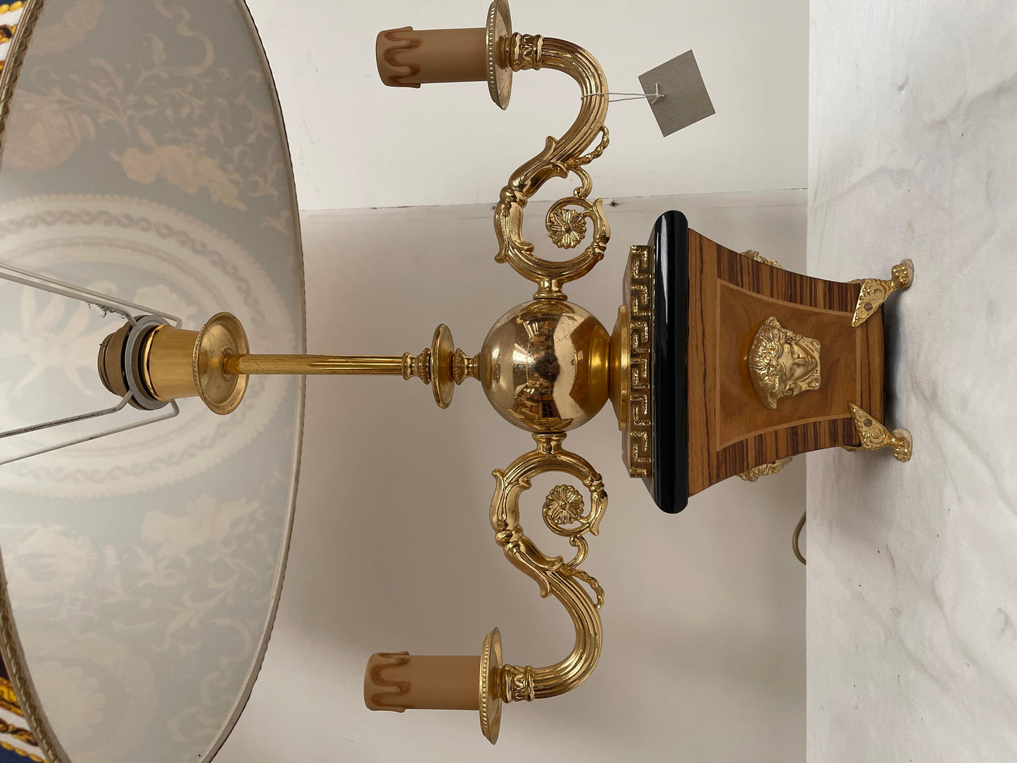 Lampada da tavolo stile francese versailles età dell'oro anni '60