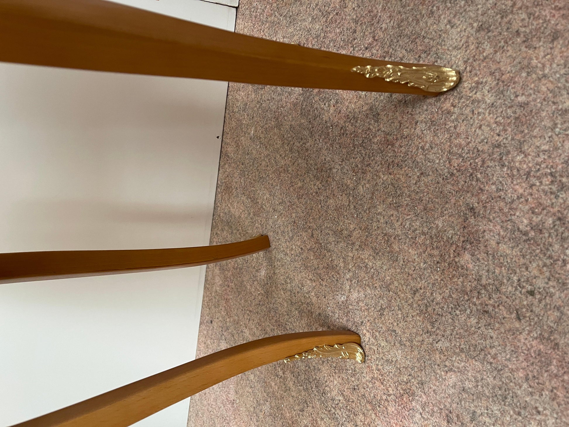 Bellisima coppia di comodini francese stile luigi XVI in legno e bronzo anni 70