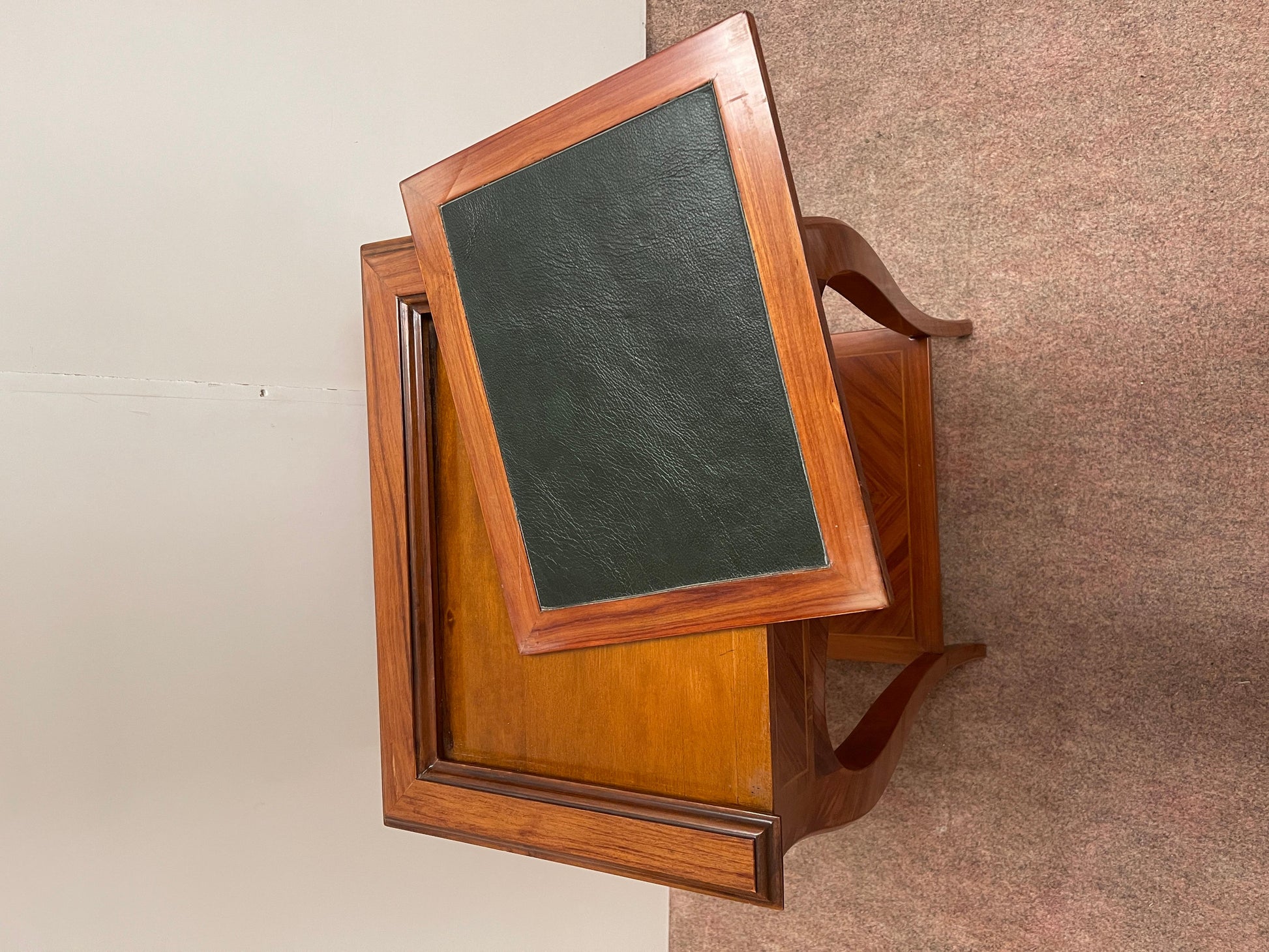 Tavolino da gioco per scacchi in legno Gueridon stile napoleon iii