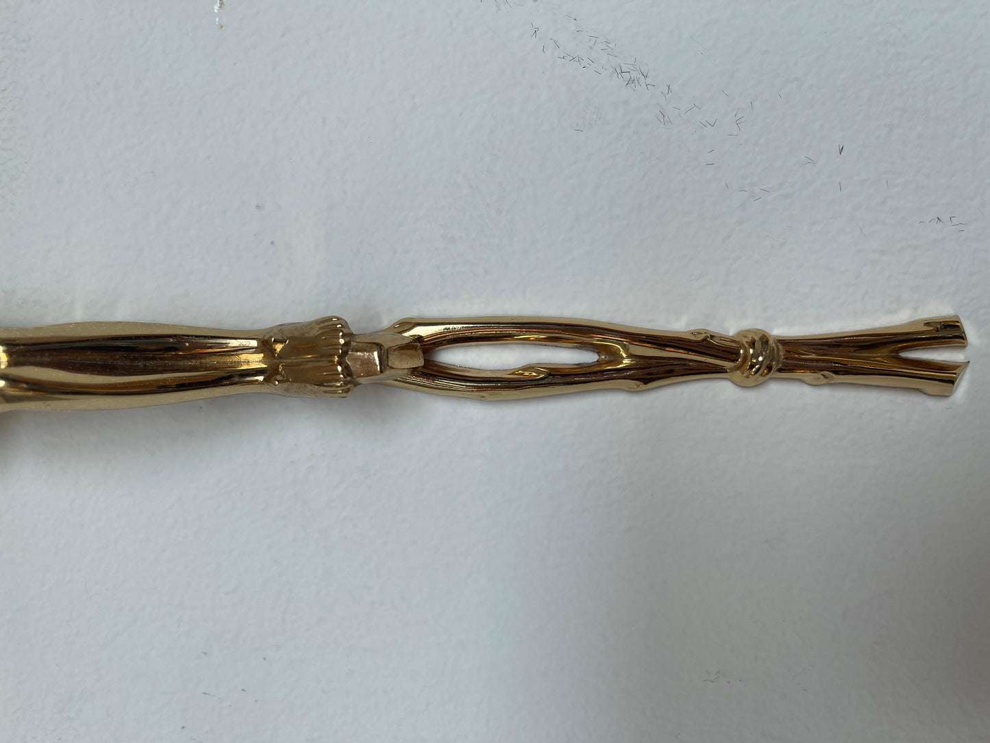 Crocifisso di gesù in bronzo placcato oro fatto a mano Italia