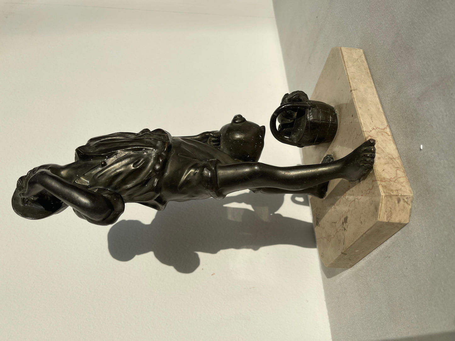 Scultura ragazzo venditore d'acqua vintage anni '50 italian