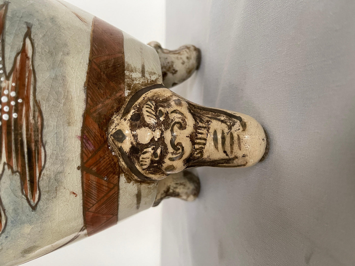 Grande coppia di antichi vasi imperiali giapponesi satsuma del XIX secolo