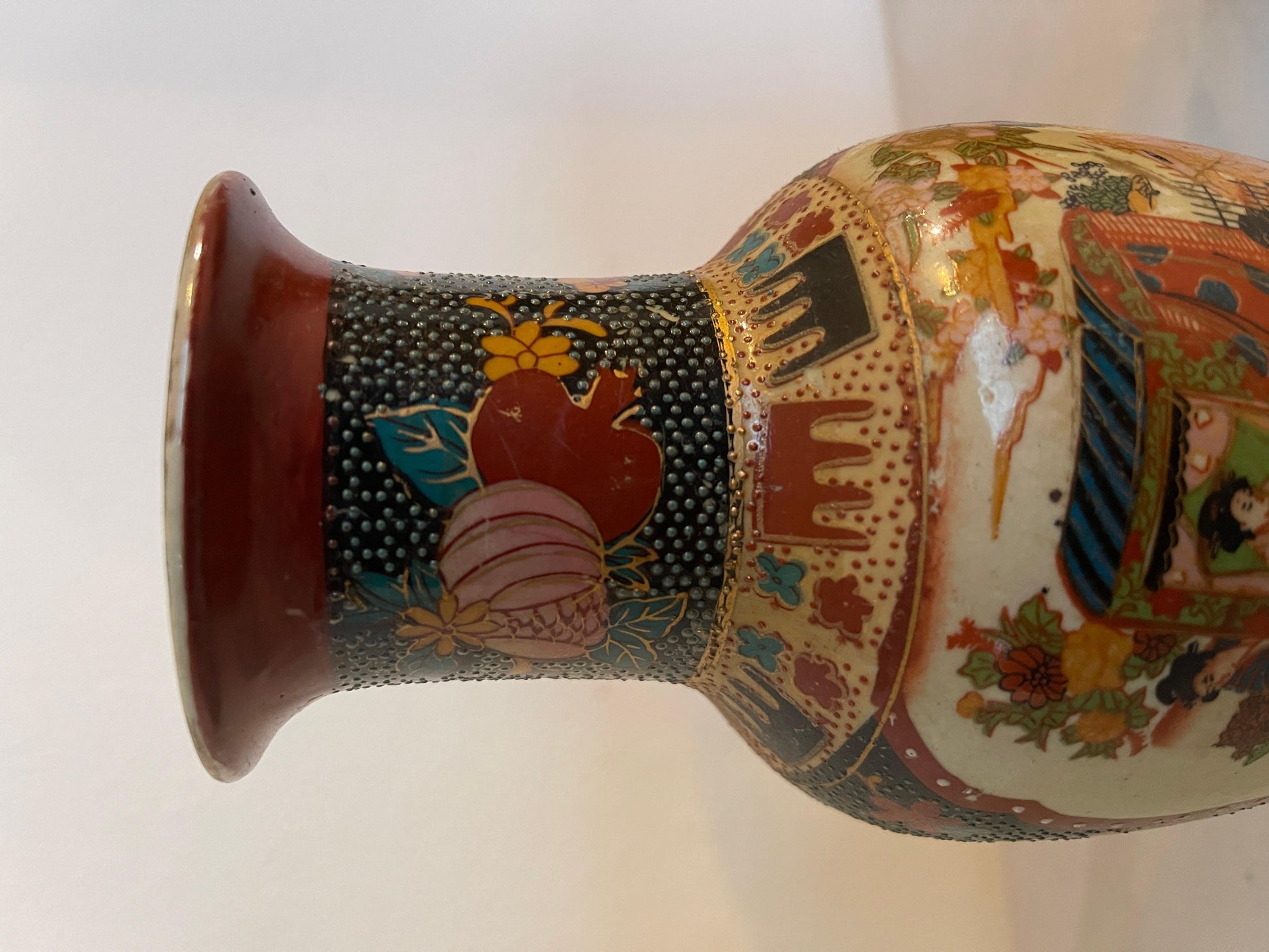 Antica coppia di vasi giapponesi stile meiji XX secolo