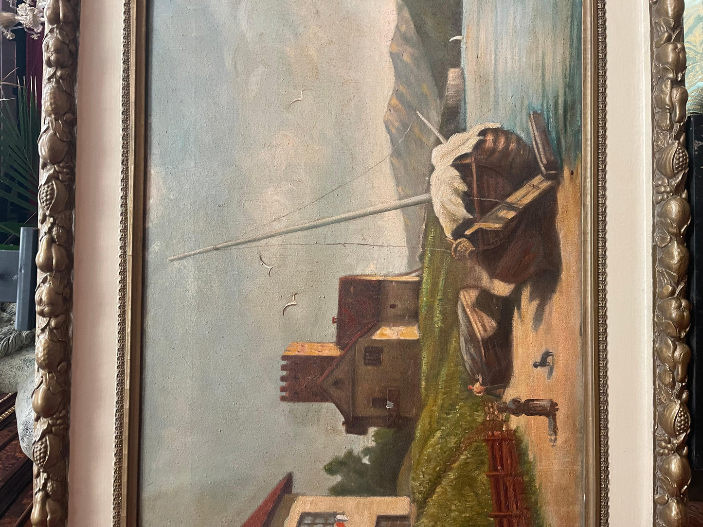 Paesaggio dipinti a mano olio su tela