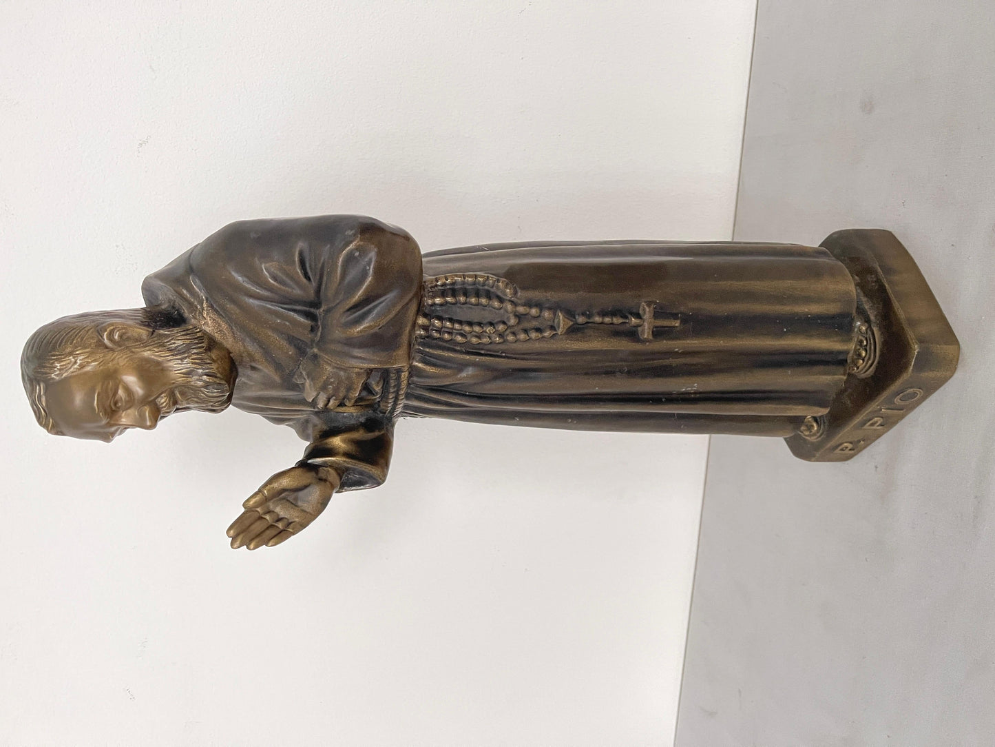 Statua Padre Pio Benedicente in BRONZO XX secolo italian
