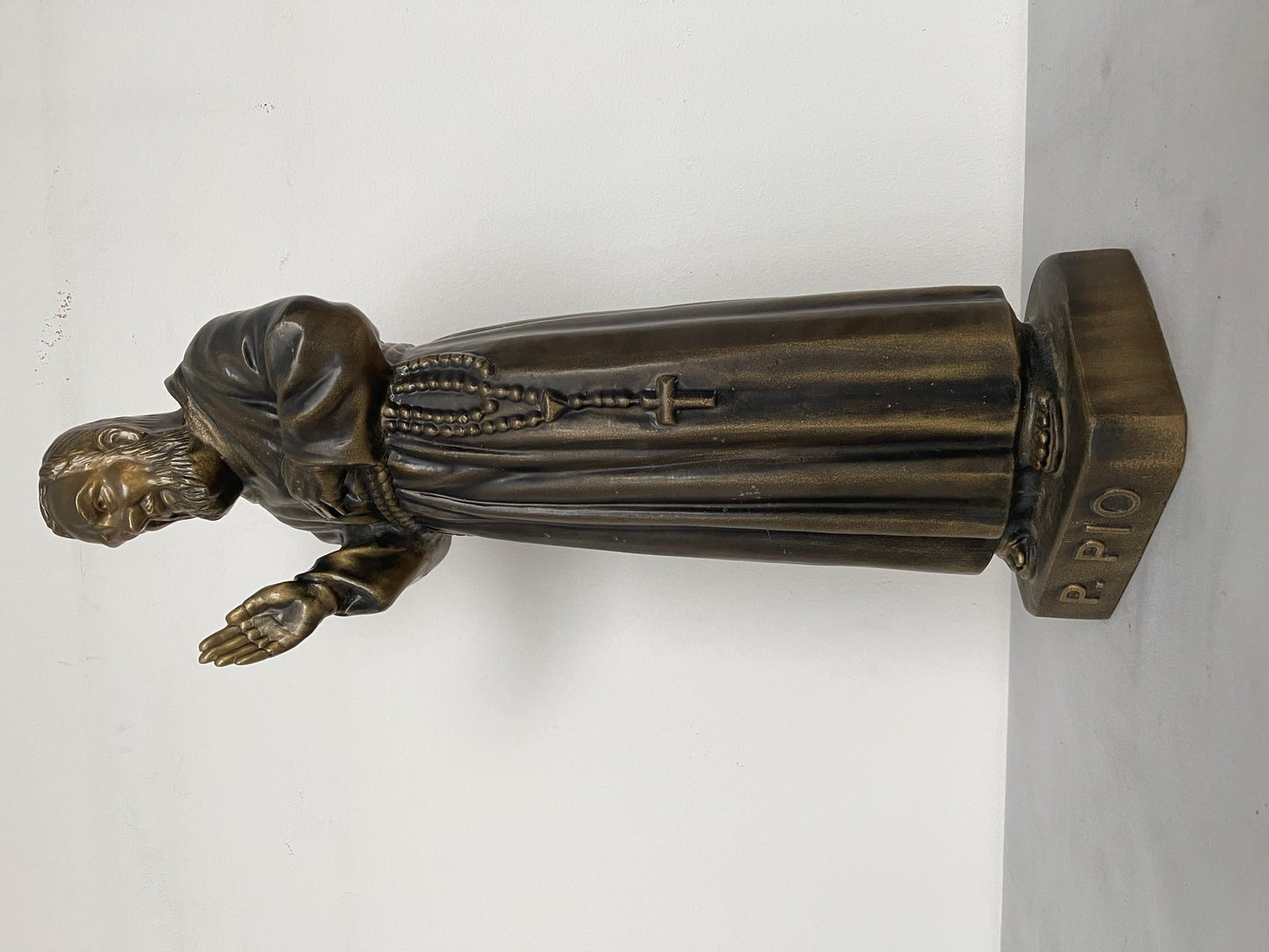 Statua Padre Pio Benedicente in BRONZO XX secolo italian