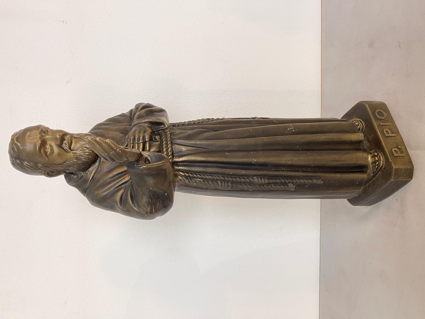 Statua Padre Pio Benedicente in BRONZO XX secolo italian