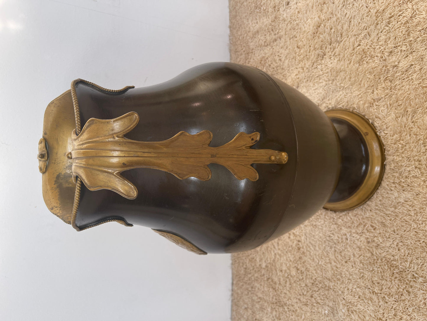 Portaombrelli italiano in ottone stille classico anni '90