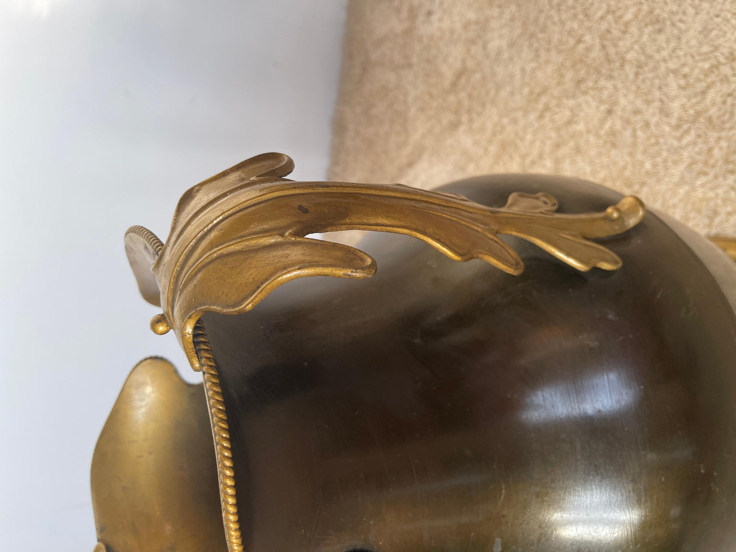 Portaombrelli italiano in ottone stille classico anni '90