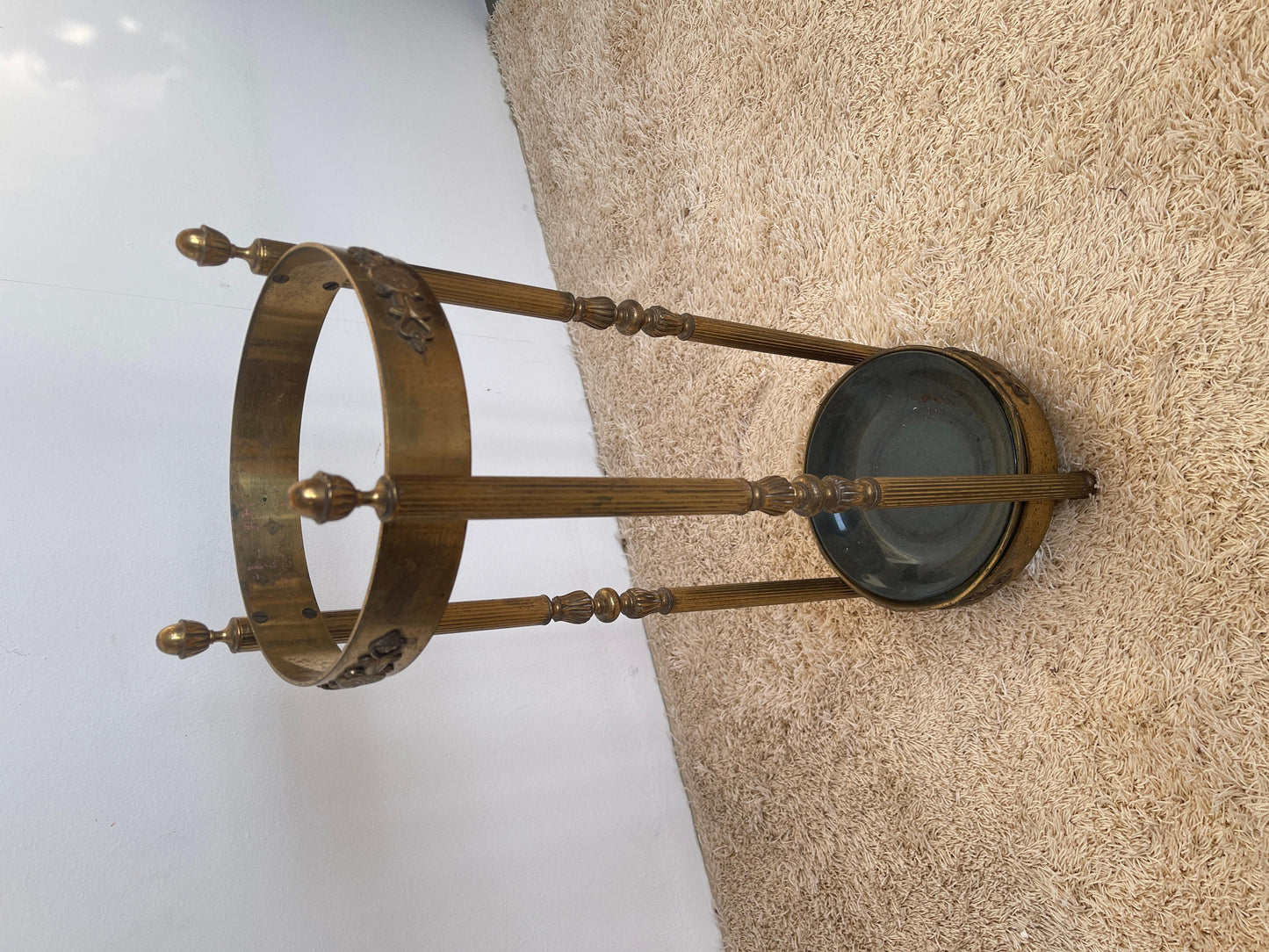 Portaombrelli in ottone stile Mid-Century moderno anni '60 italian