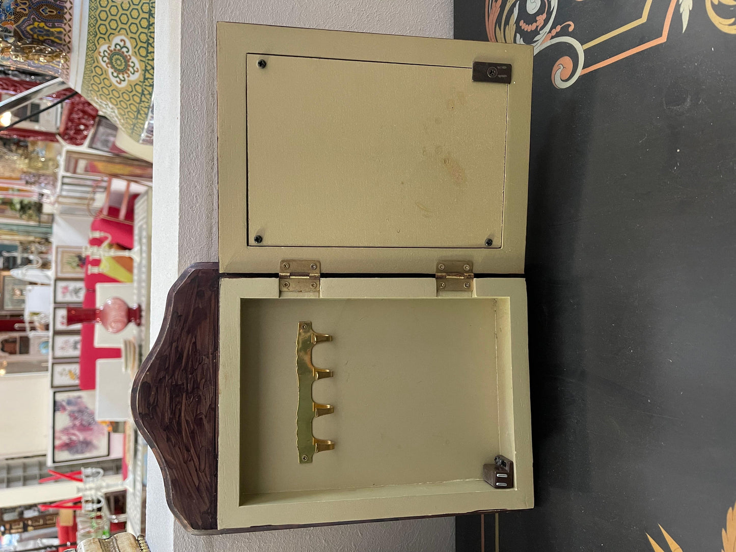 Appendichiavi angoli in legno vintage