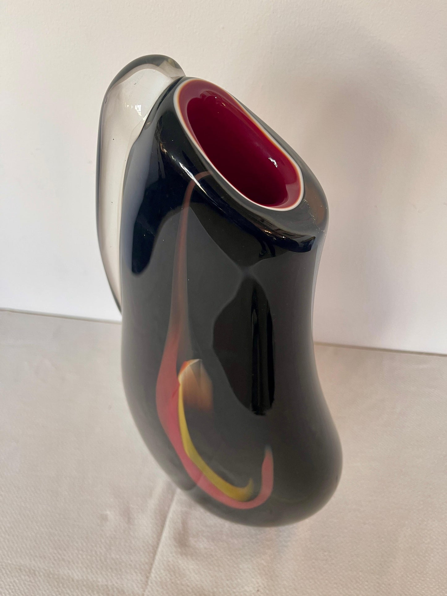 Diamond vasi in vetro si murano vintage anni '90